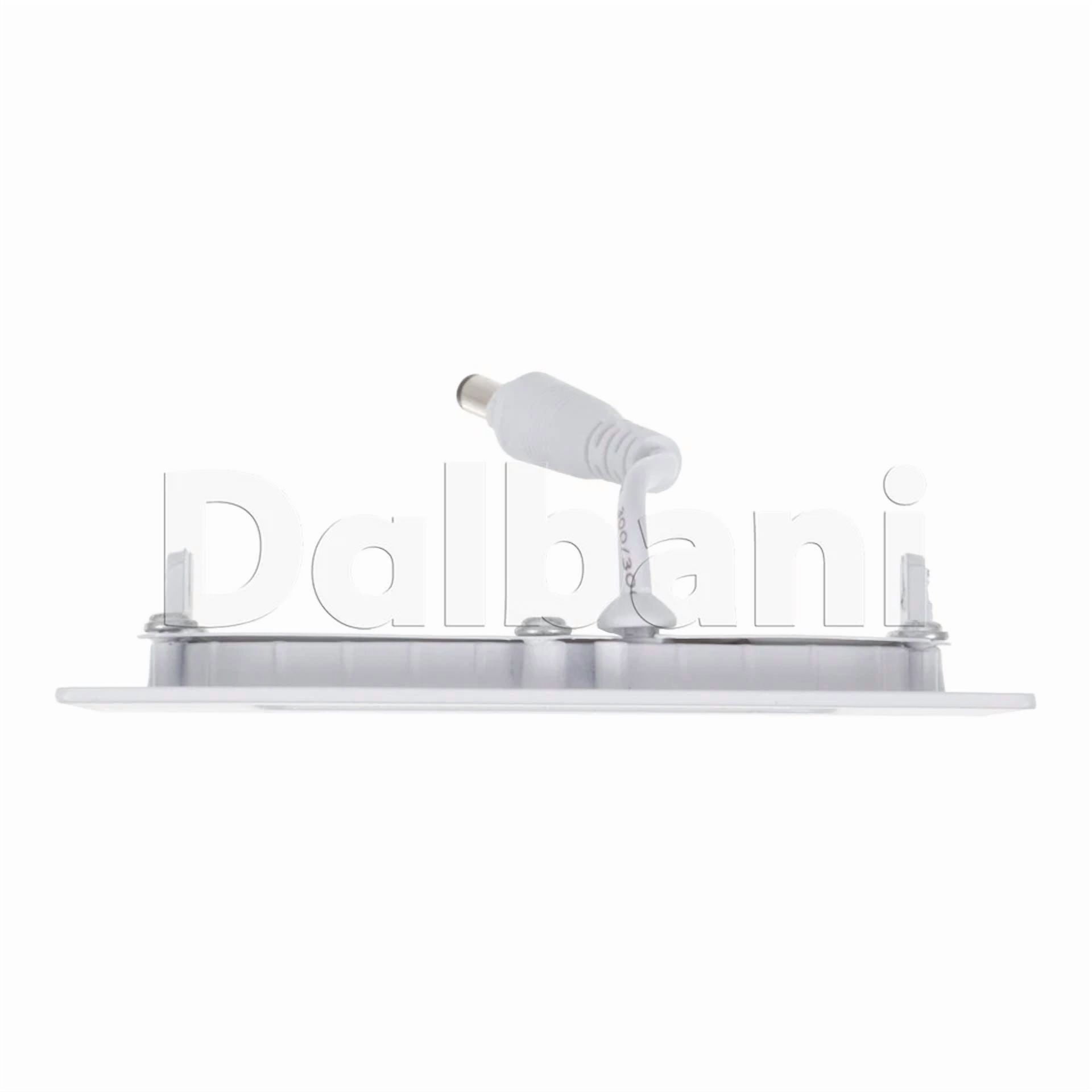 Knack 6W LED Recessed Square Ceiling Panel Light (White, 4000K Neutral White) cxtja