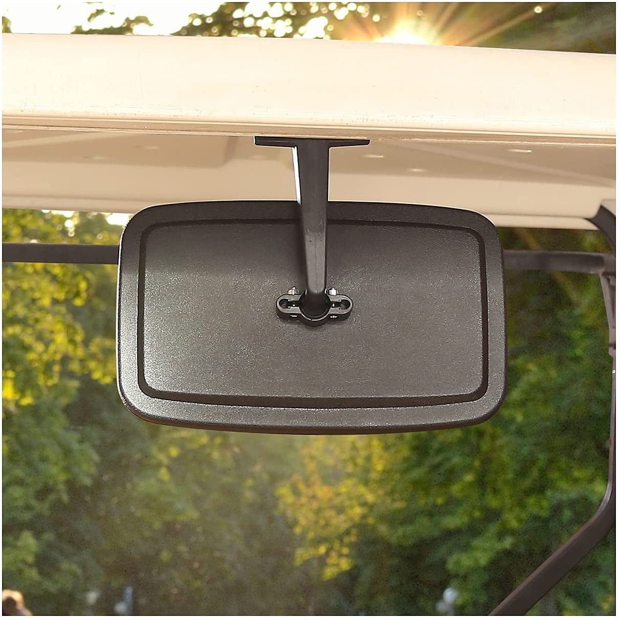 10L0L Golf Cart Rear View Mirror, Panoramic Interior Mirror for EZGO Club Car Yamaha (Black, 9 in x 5.5 in) 7ayur