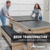 Atomic Hampton 3-in-1 Combo Game Table - Billiards, Ping Pong, and Dining Table (Black, 84.38 in x 47.25 in x 31.5 in) w94v3