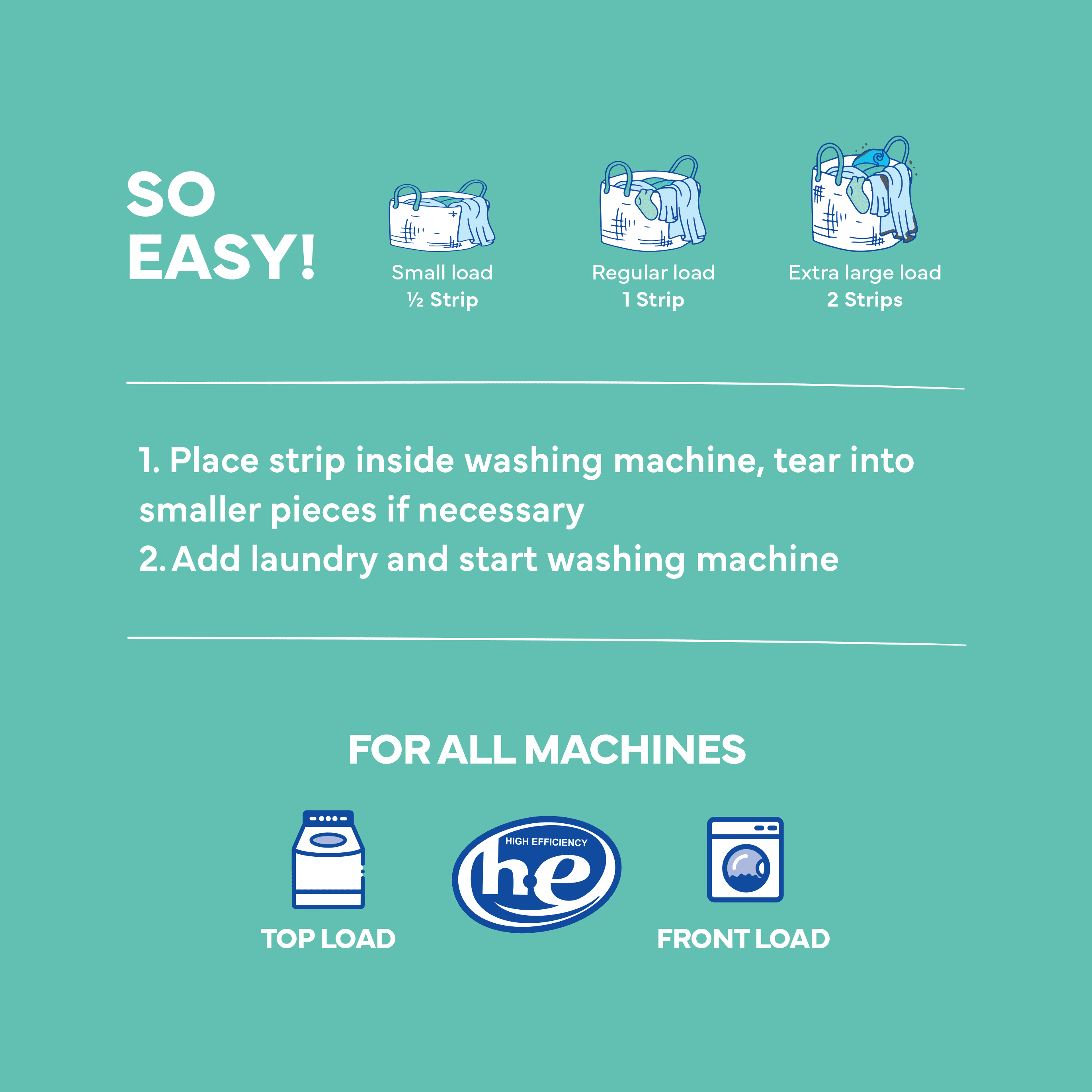 Tru Earth Laundry Detergent Sheets Eco-Strips (Unscented, 128 Loads) s5pw0