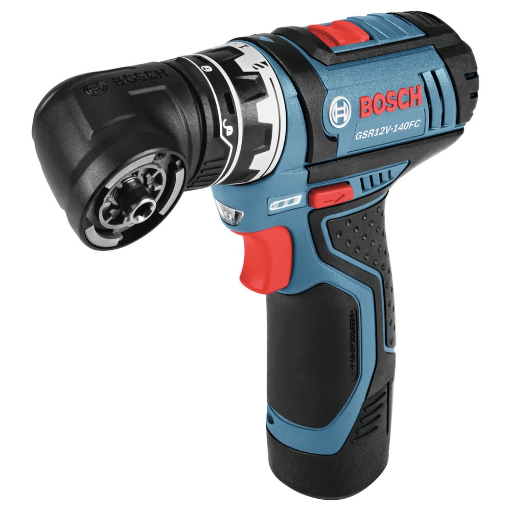 Bosch GSR12V-140FCB22 12V Cordless Drill Driver Kit, Professional Multi-Attachment Power Tool (Refurbished, 5 Piece) 4lu5c