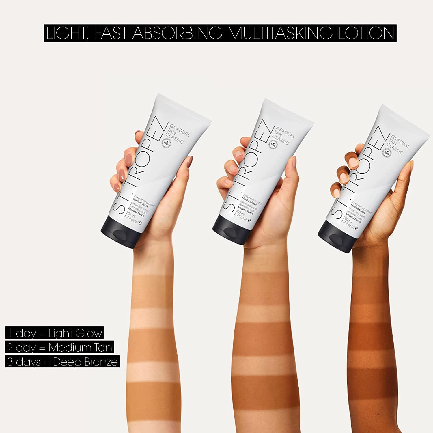 St. Tropez Gradual Tan Classic Daily Firming Lotion (Medium/Dark, 6.7 fl oz) rlkp6