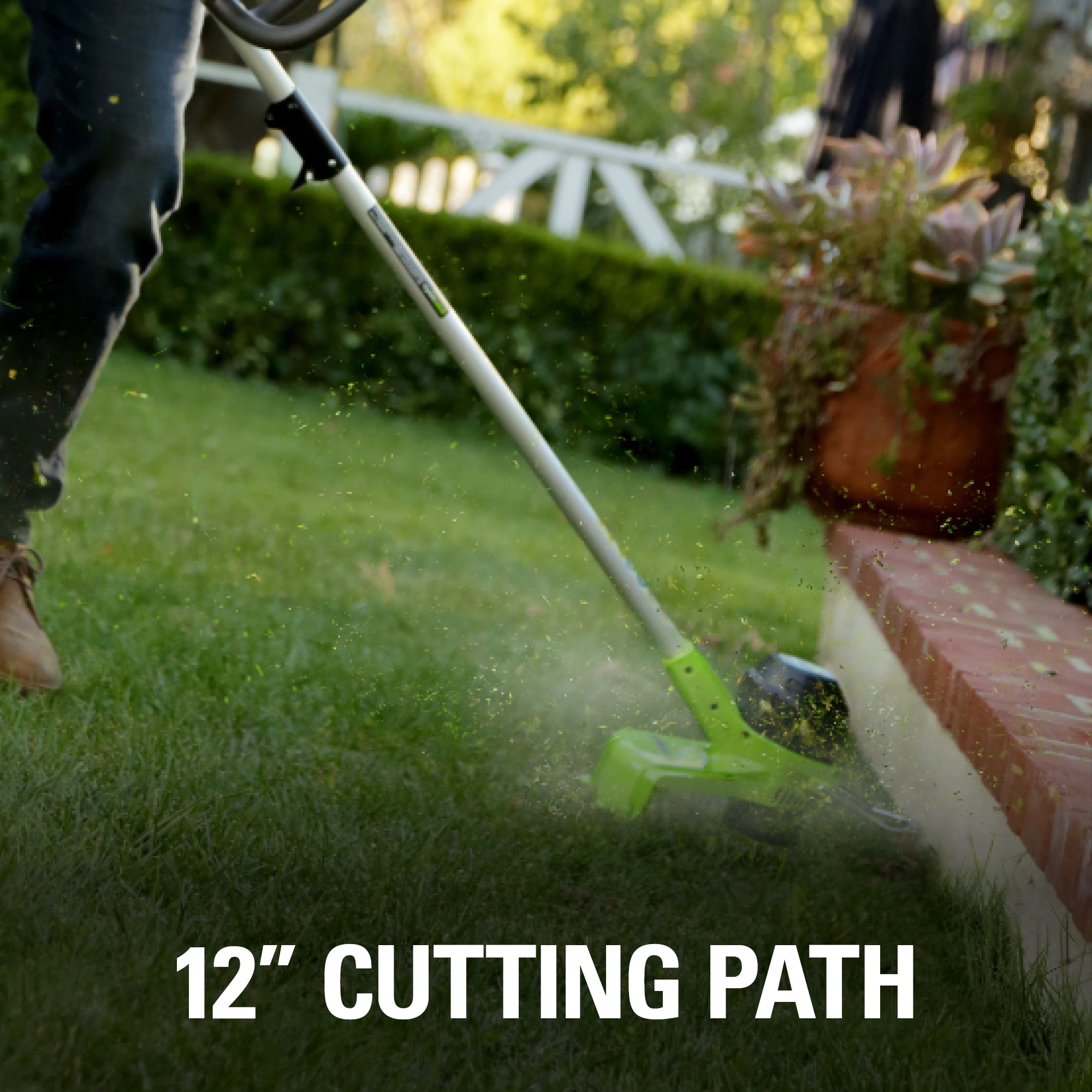 Greenworks 40V Cordless String Trimmer with 2.0 Ah Battery and Charger (12 in) a3ln1