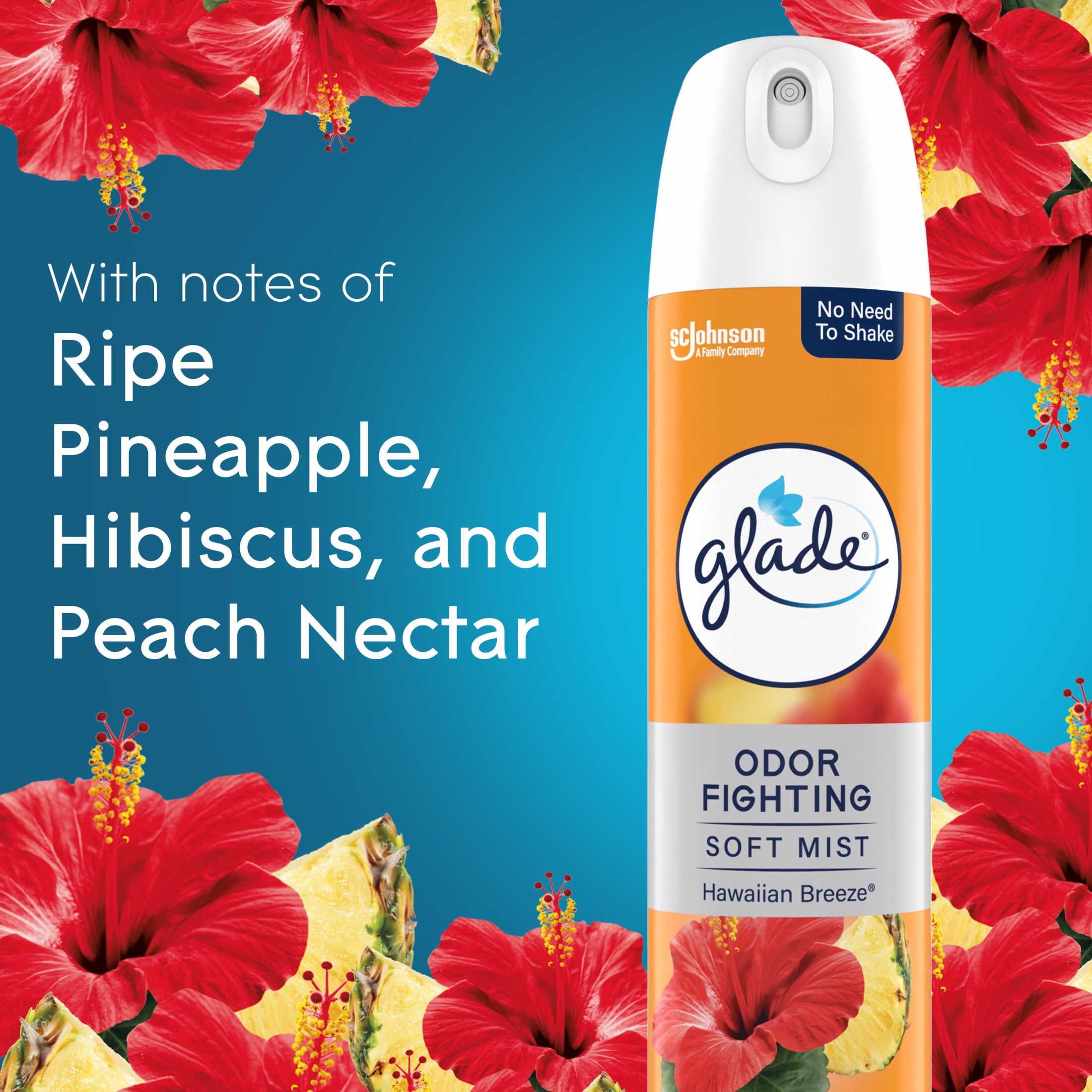 Glade Air Freshener Spray, Hawaiian Breeze Scent, Essential Oil Infused Home Fragrance (8 oz) 8bwa8