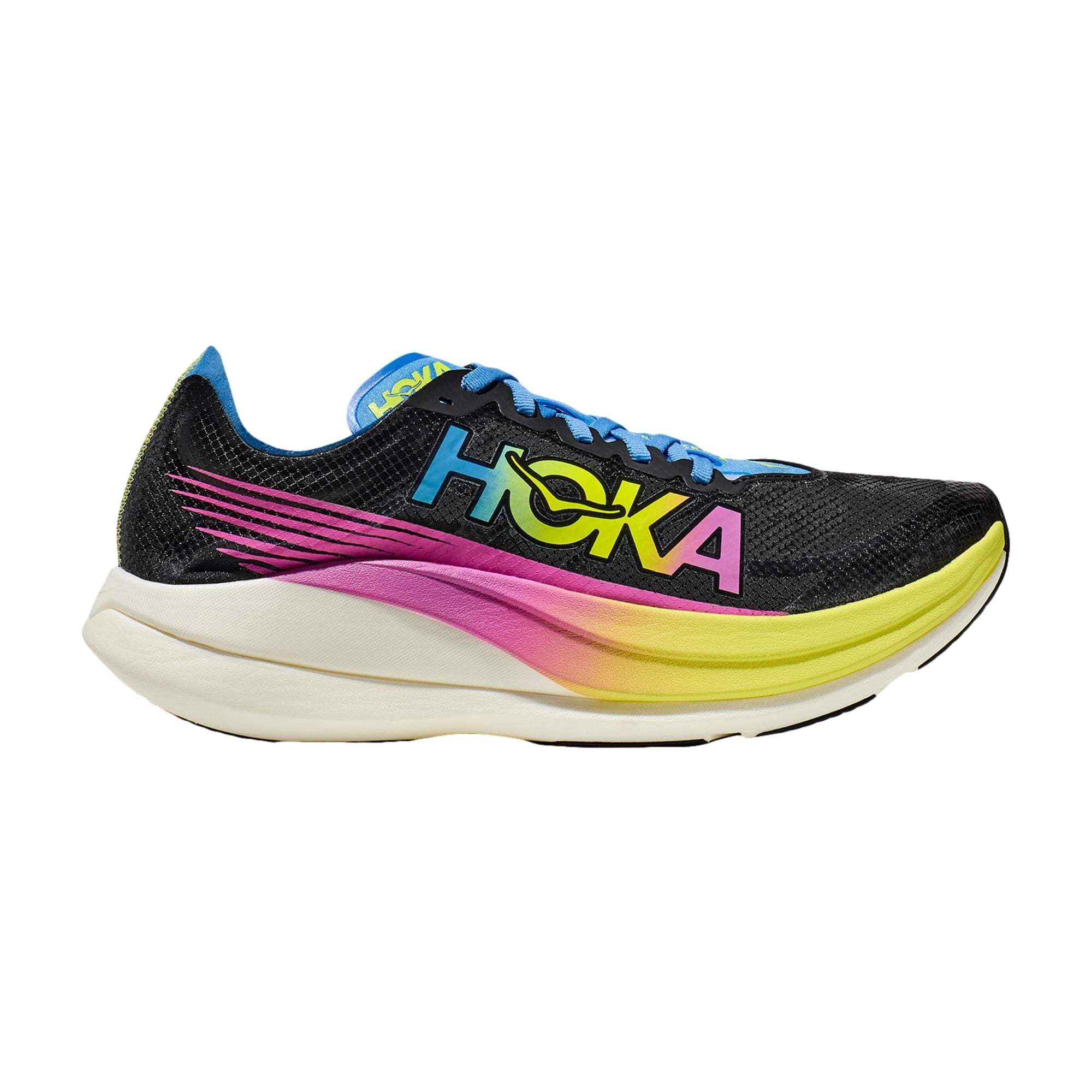 Hoka Rocket X 2 Men's Performance Running Shoes (Black/Multi, 8.5) xi3s1