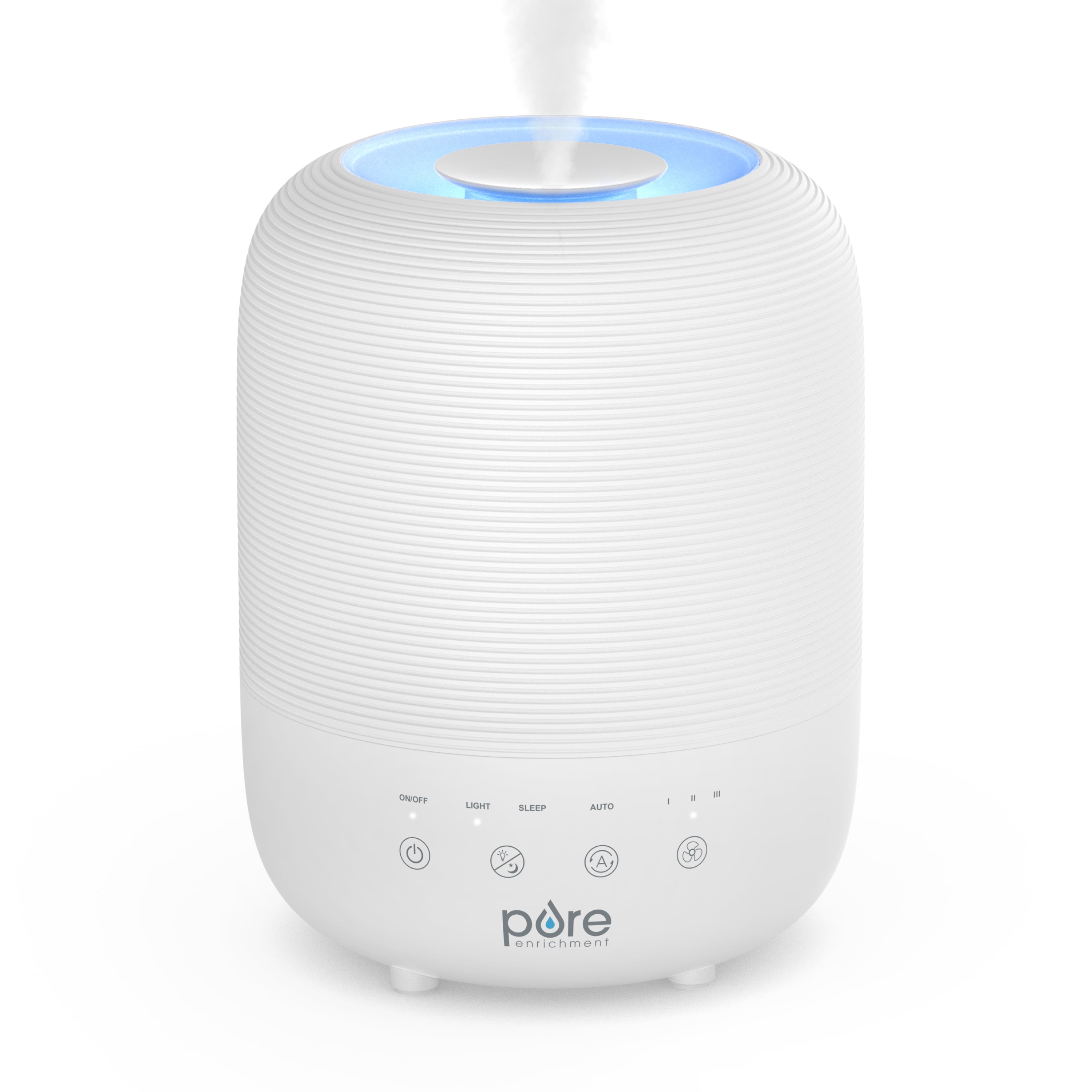 Pure Enrichment HUME Sense Top Fill Humidifier with Aromatherapy Tray and Night Light (White, 101.4 fl oz) buo9w