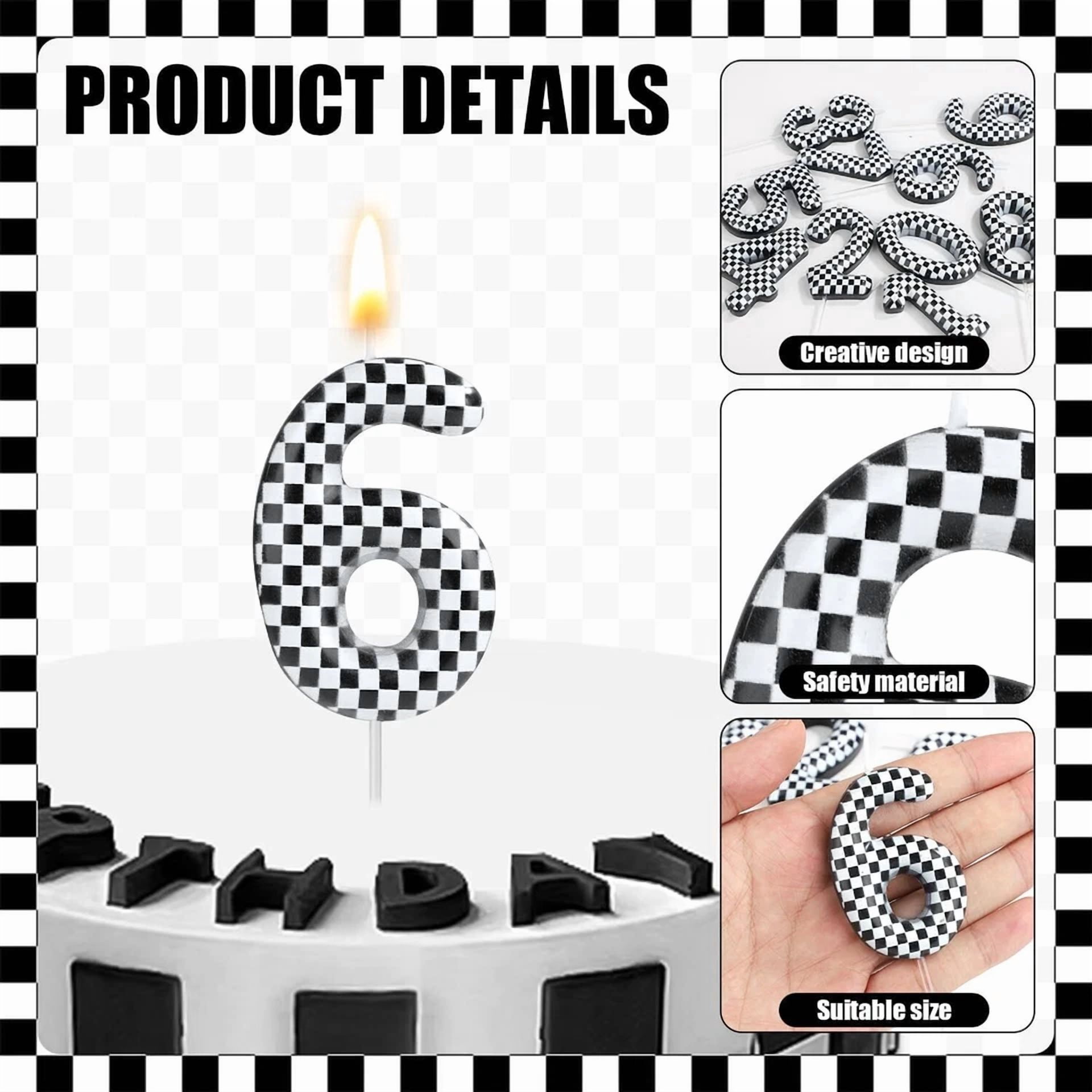 VAULT Birthday Number Candles Cake Topper Decoration (Gold, 1 Pack) i5v7e