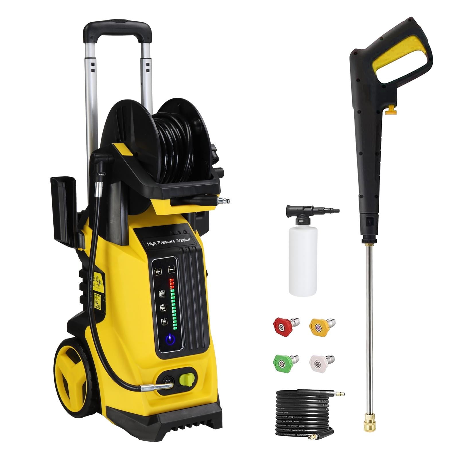 Seizeen Electric Pressure Washer High-Pressure Cleaning System (Yellow, 3380 PSI) 9fvro