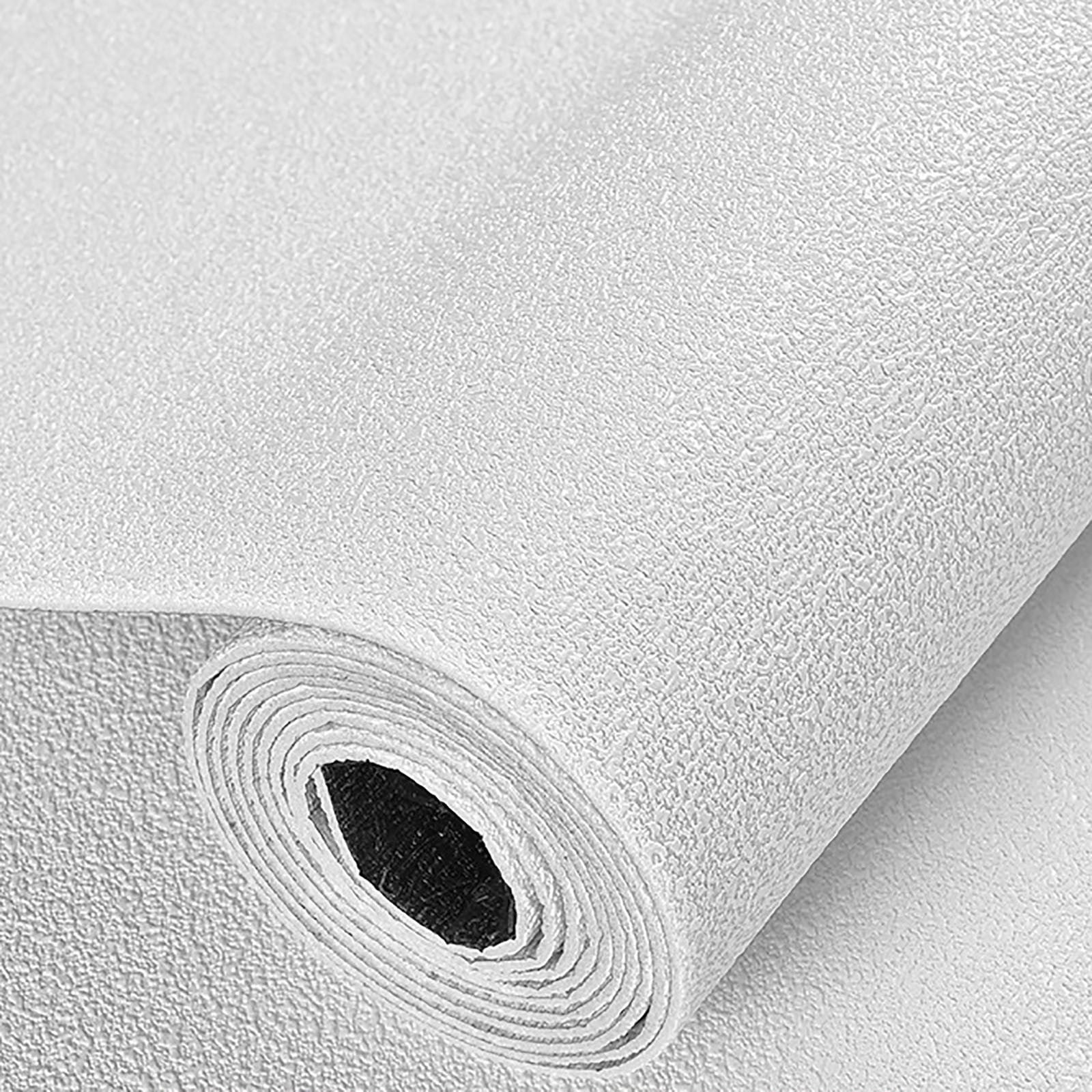 Beautynvta Peel and Stick Wallpaper, Waterproof Thickened Self-Adhesive Wall Covering for Home Decor (White, 9.19 ft x 19.7 in) w7k26