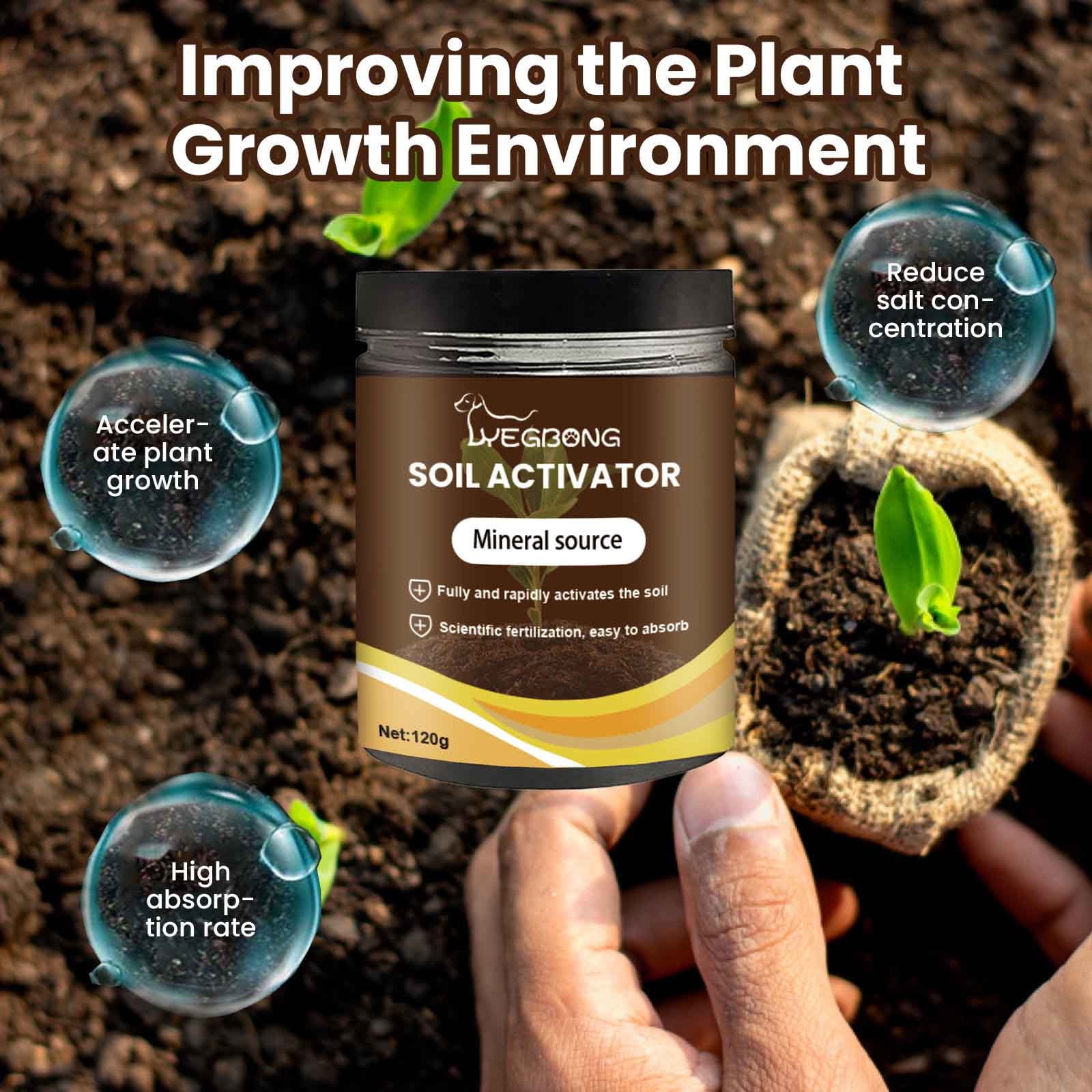 Quinlirra Soil Activated Treasure Plant Fertilizer (16 oz) uwrak
