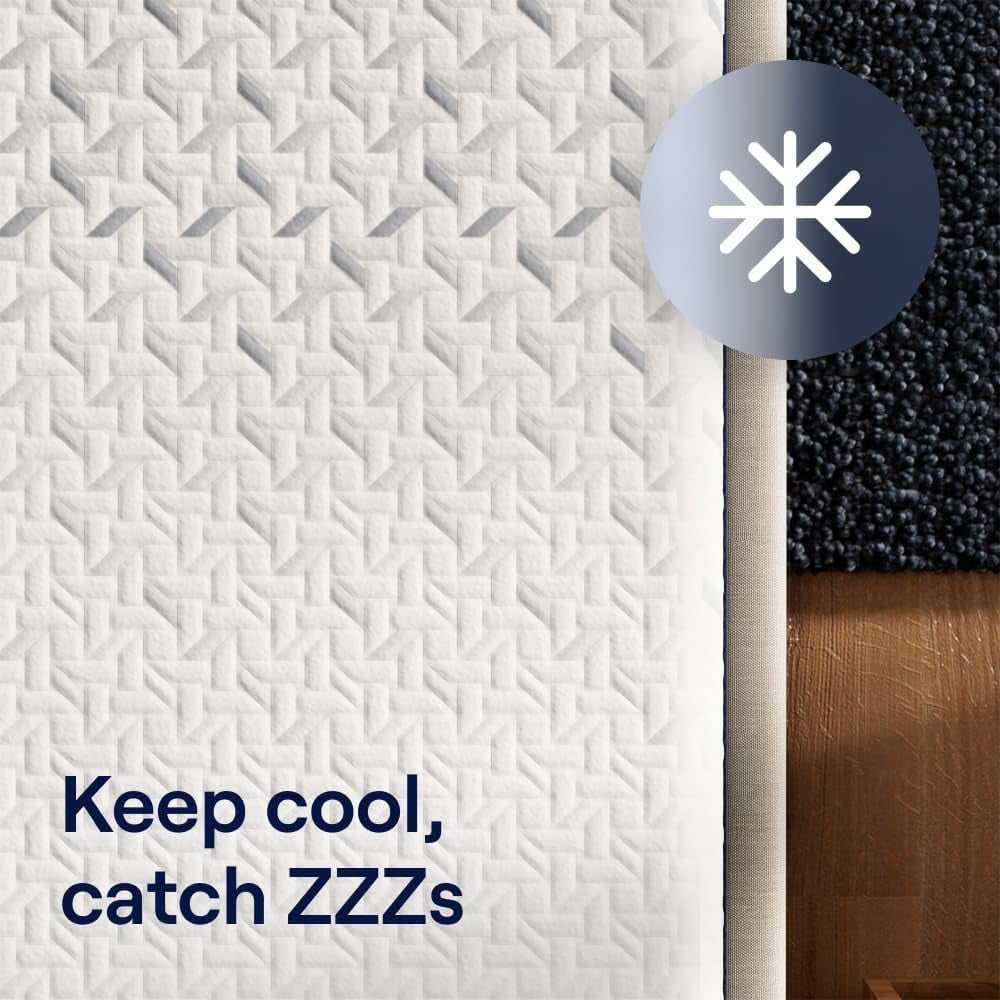 Nectar Classic Memory Foam Mattress, Medium Firm, Cooling Top Layer, Pressure-Relief Support (Queen, 12 in) m3m6u