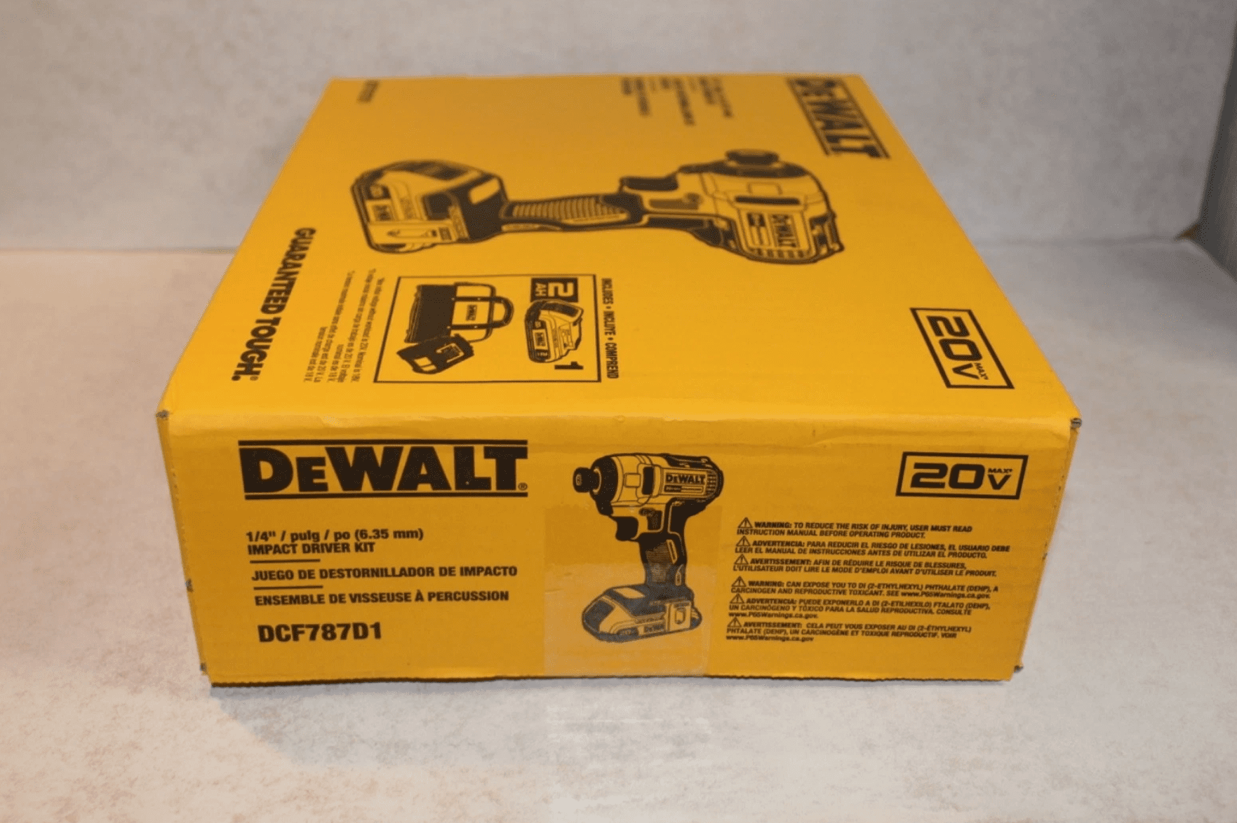DEWALT 20V MAX Brushless Cordless Impact Driver Kit (Yellow/Black, 1 Battery) 4zi9n