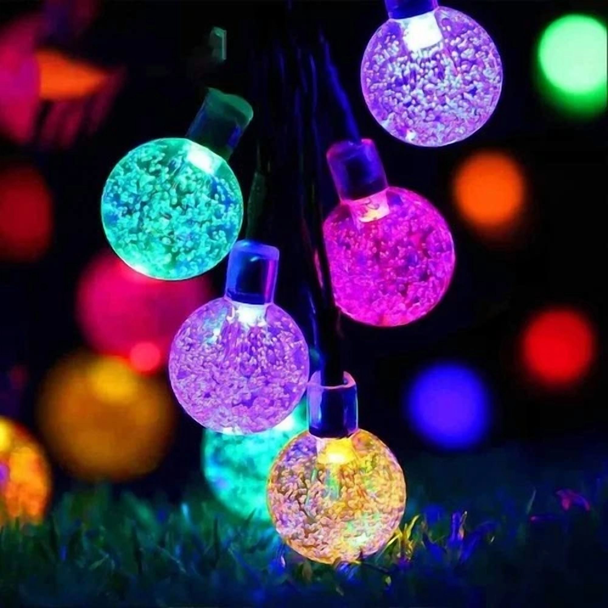KLYNE Outdoor Solar String Lights LED Waterproof Decorative Lighting for Patio Garden Wedding (50 Count) k272a