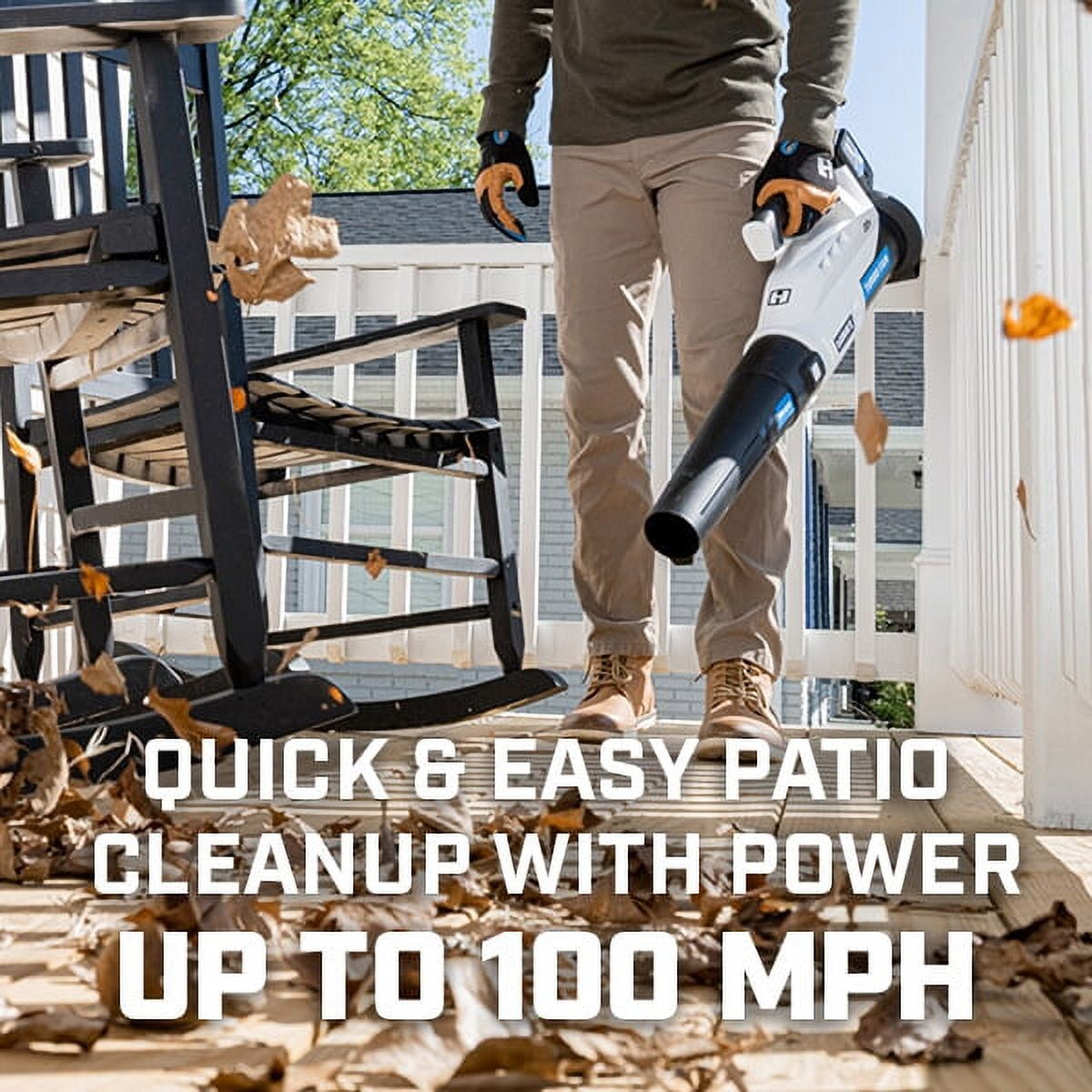 HART 20V Cordless Turbo Fan Leaf Blower (4.0Ah Lithium-Ion Battery, 1 Pack) 5l2st