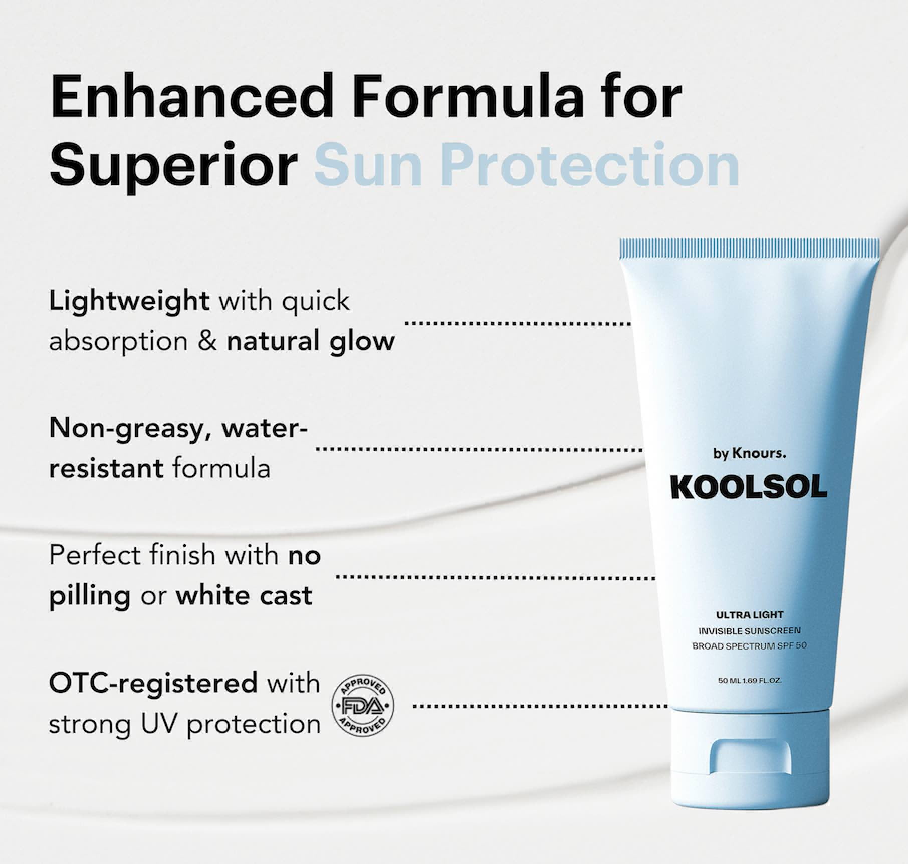 Koolsol Ultra Light Invisible Sunscreen Broad Spectrum SPF 50 (1.69 fl oz) d2mhp