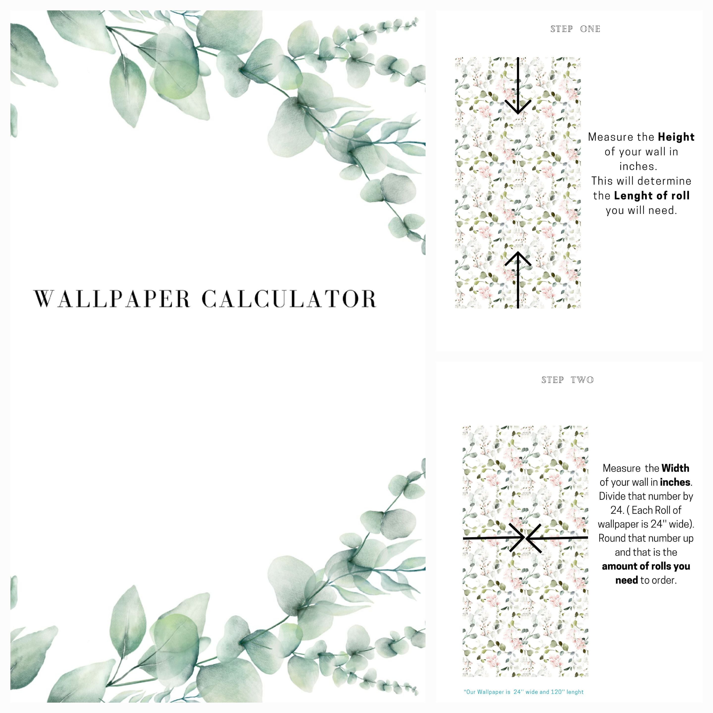 MuralsPrint Peacock Peel and Stick Wallpaper, Removable Floral Wall Decor (Green, 24 in x 10 ft) erk2x