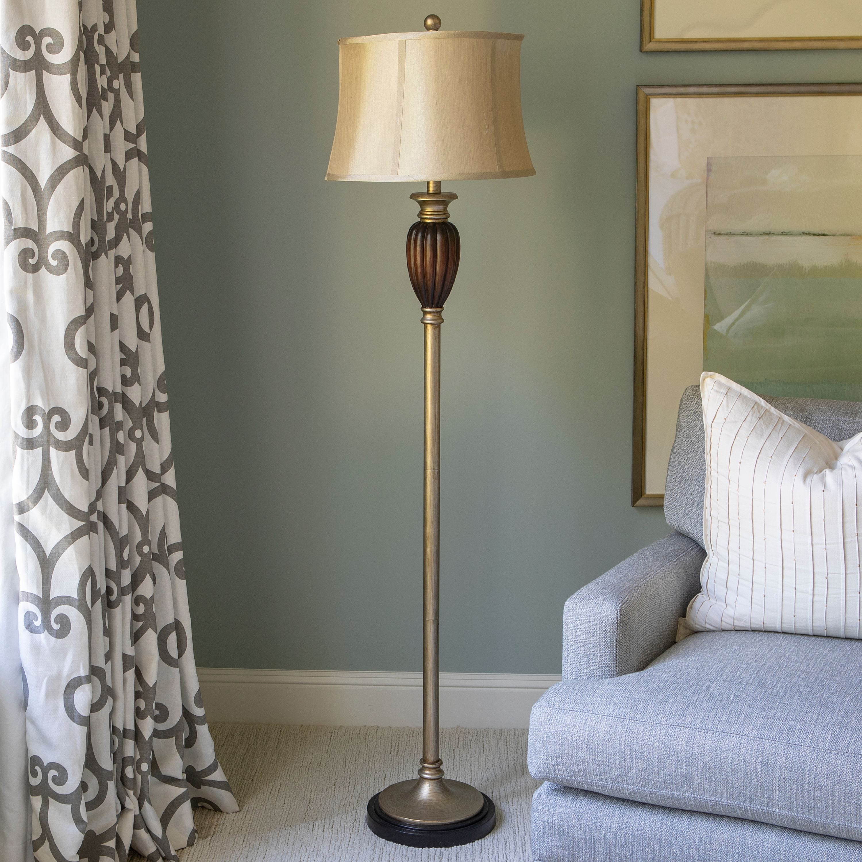 Jimco Lamps & Home Decor Fowler Transitional Floor Lamp (Multi Finish, 66.5 in) 70776