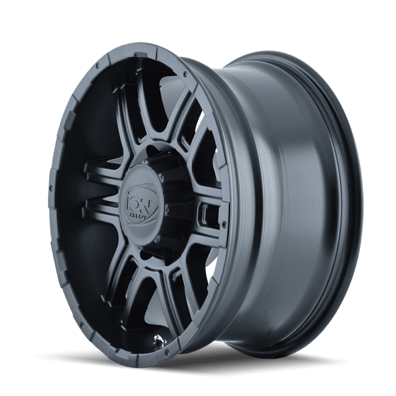 Ion Wheels 179 Series Matte Black Wheel (18x9 in, 8x6.5 bolt pattern, 12mm offset) 5zirs
