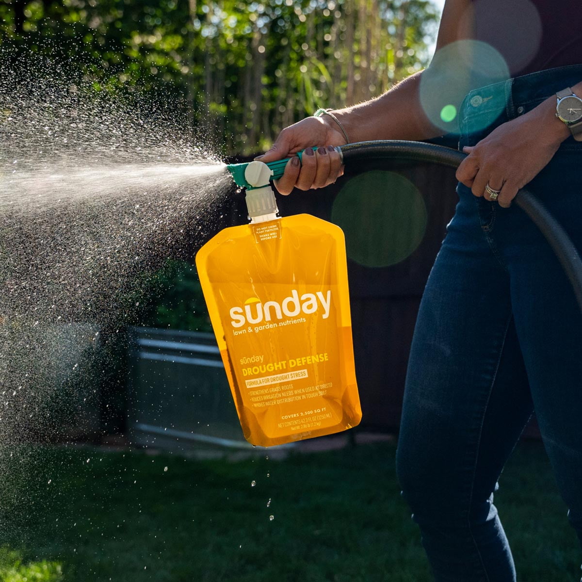 Sunday Drought Ready Lawn Kit, Soil Hydration & Grass Health Treatment (2 Pack, 84.6 fl oz) gokfv