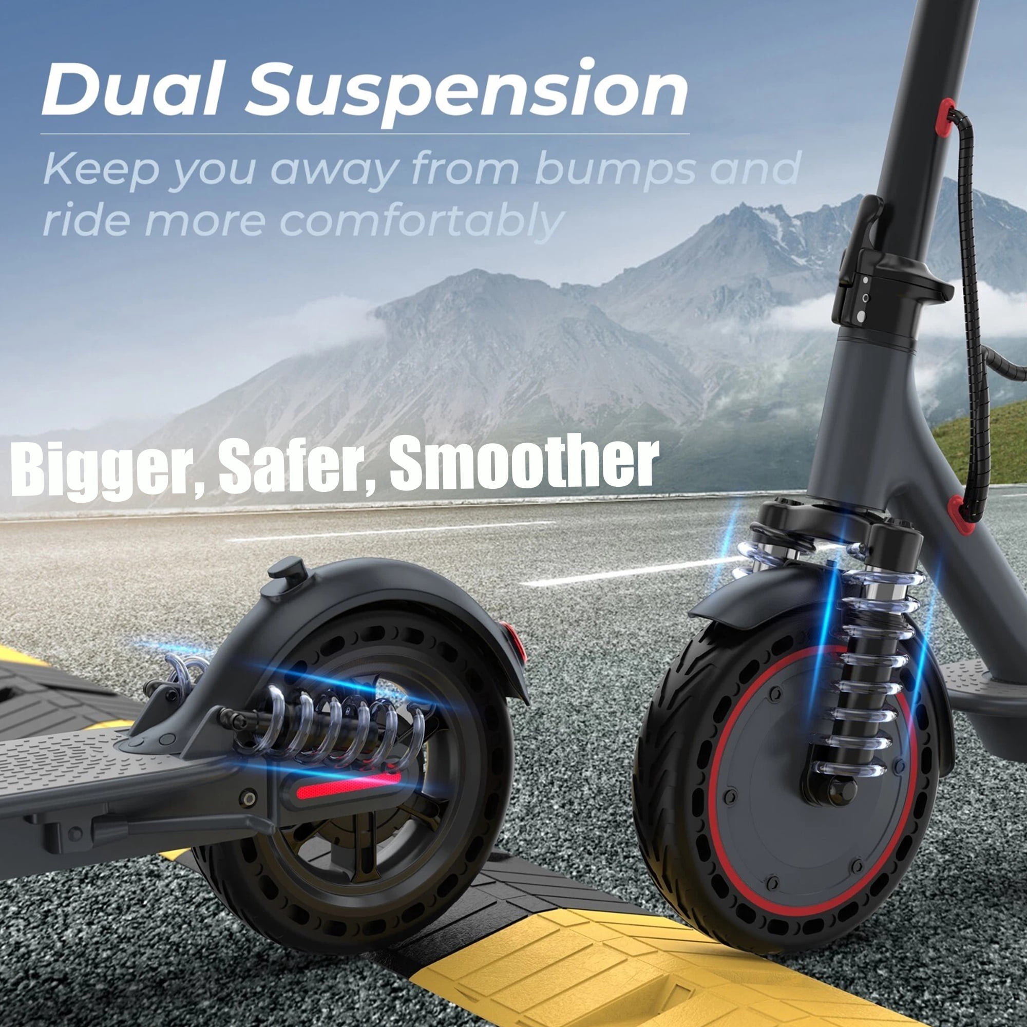 Generic Electric Scooter for Adults, 500W Motor, 22 MPH Max Speed, Foldable Commuter Scooter (Gray, 36 lb) 37cbr