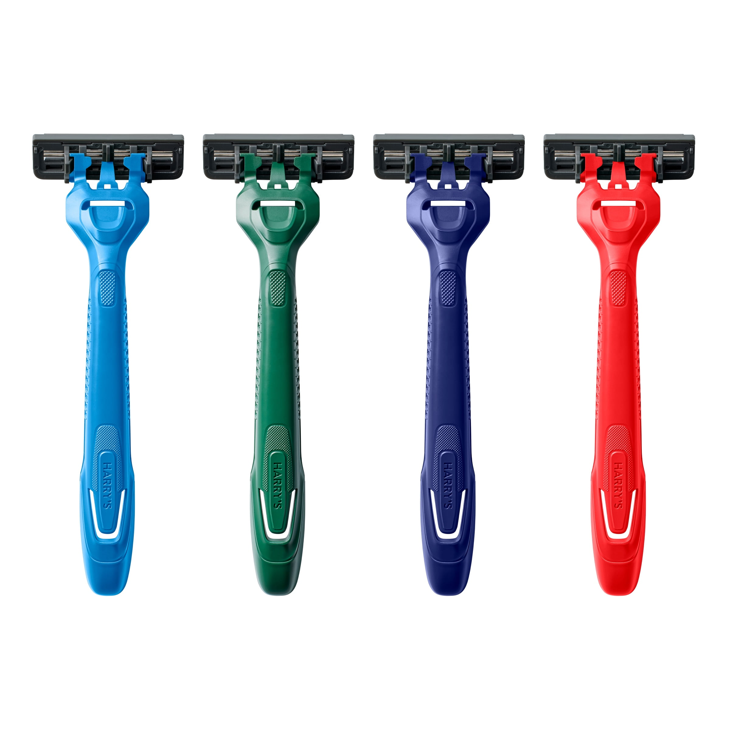 Harry's Men's 3-Blade Disposable Razors (Multi-Color, 4 Count) tktny
