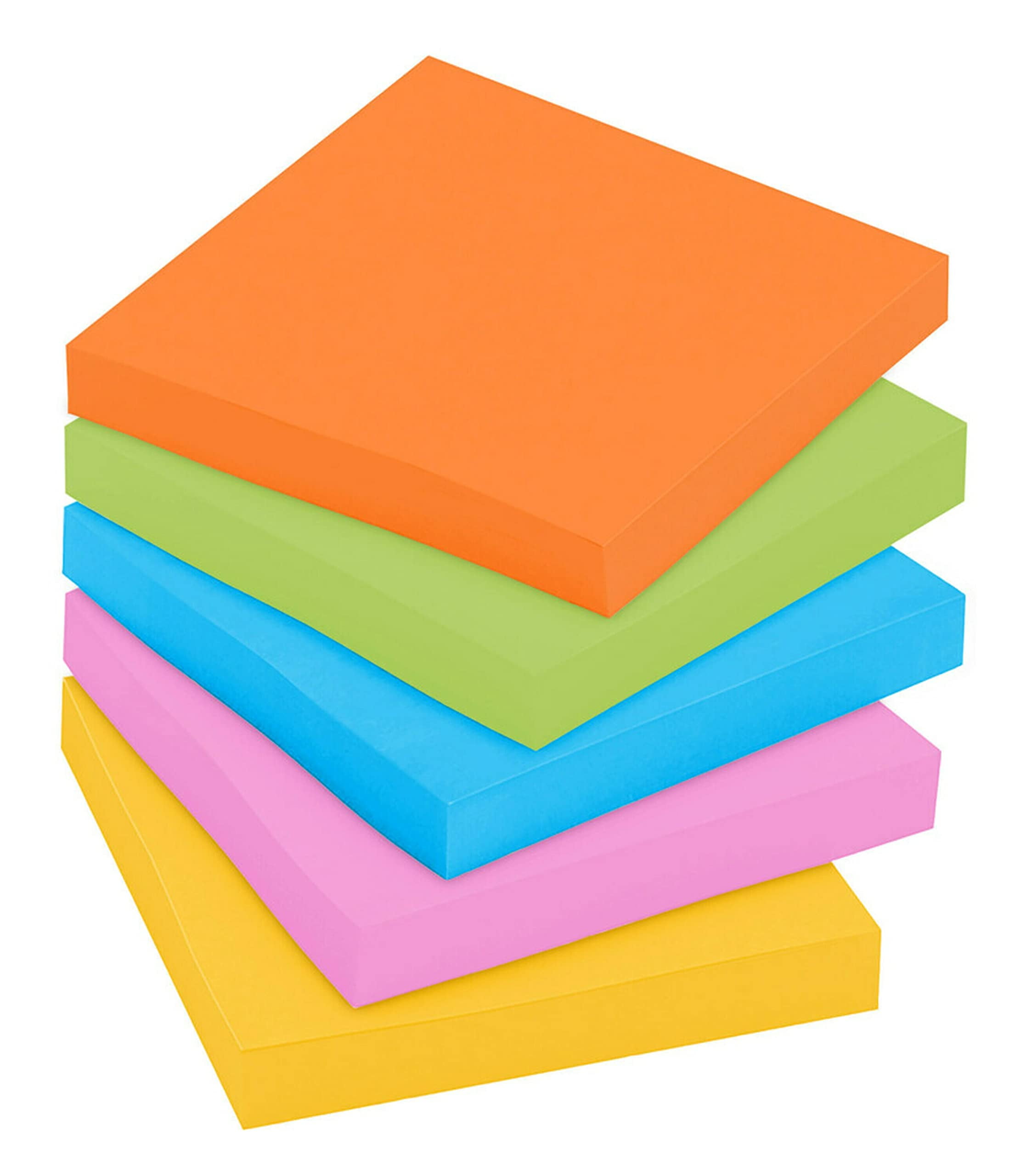 Post-it Recyclable Sticky Notes, Super Sticky Adhesive for Office and Home (Blue, 3 in x 3 in, 6 Pads) o3d49