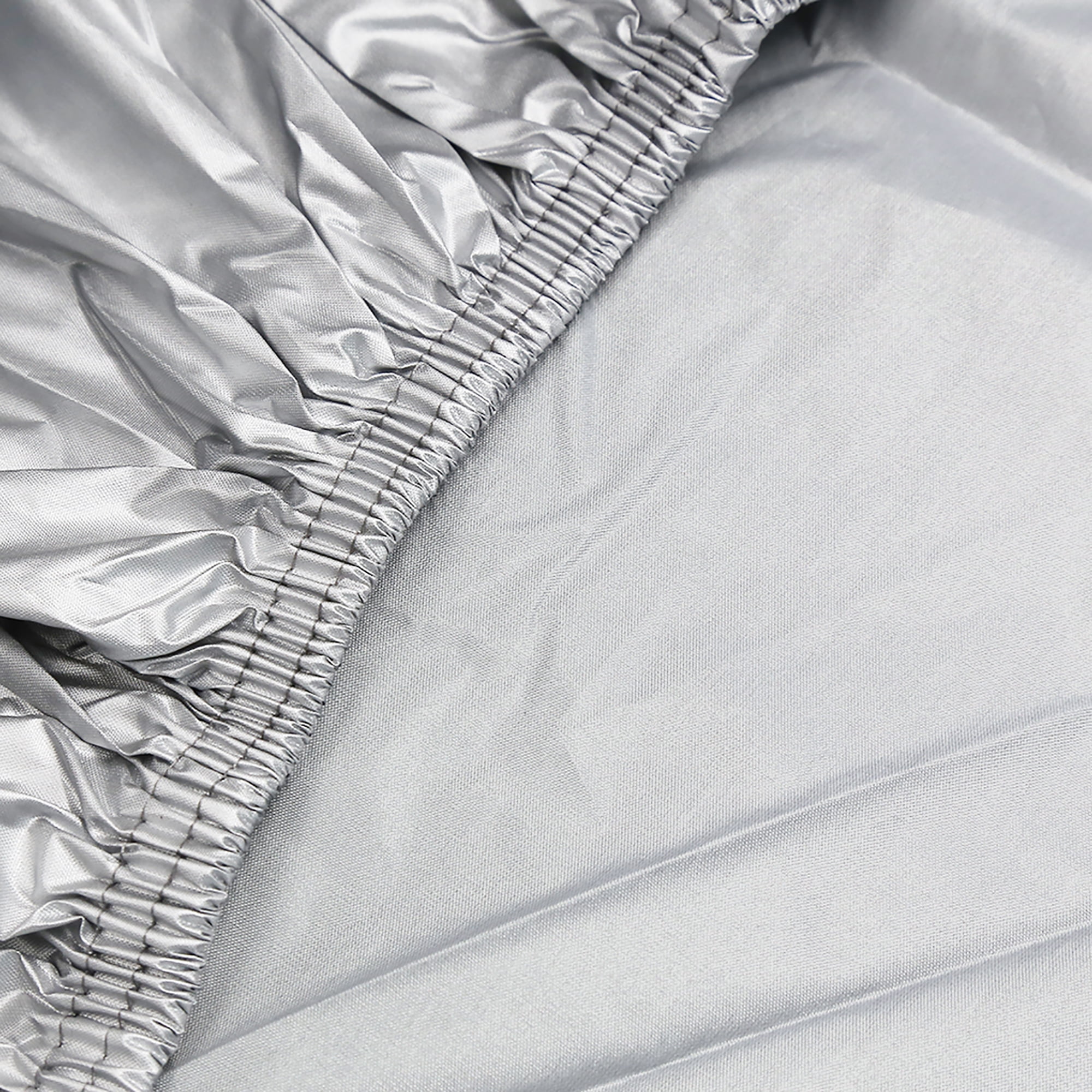 Unique Bargains Motorcycle Cover Outdoor Weatherproof UV Protection (Silver and Black, Large) 0zpxa