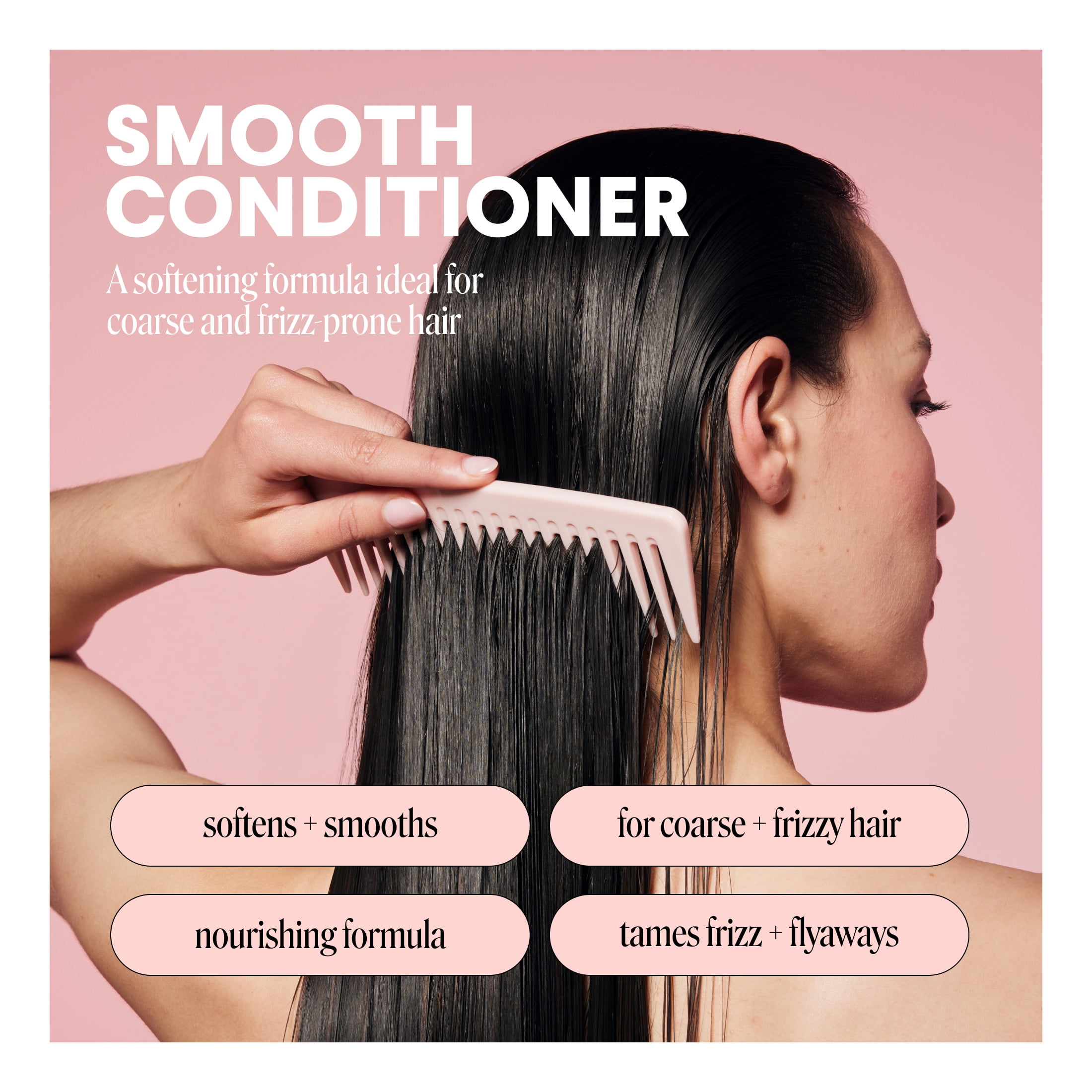 MONDAY Haircare SMOOTH Conditioner for Frizz-Prone Hair with Wheat Protein, Coconut Oil & Avocado Oil (11.97 fl oz) inc82