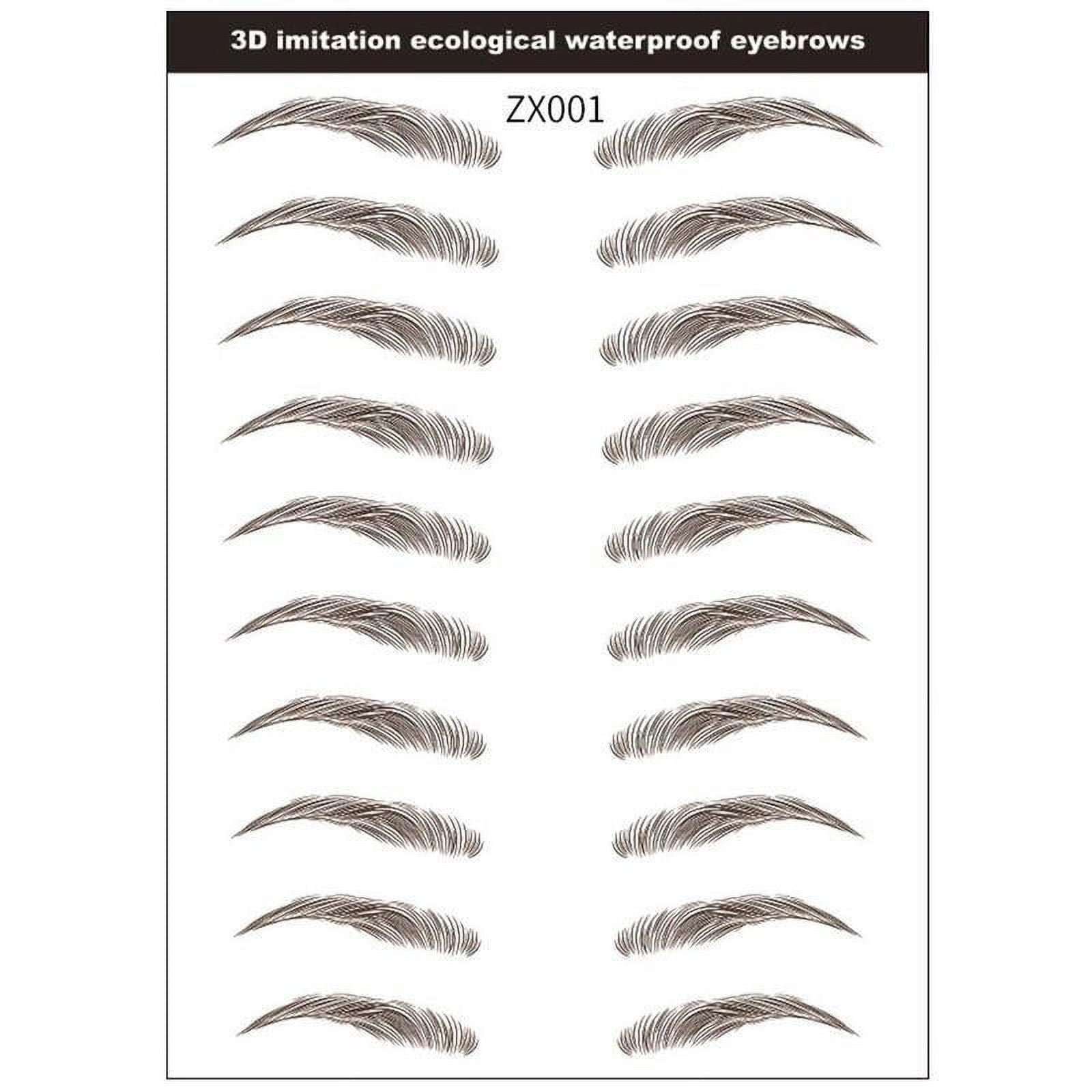 FlexAura Eyebrow Stencils and Shaping Stickers (10 Pairs) pi5cz
