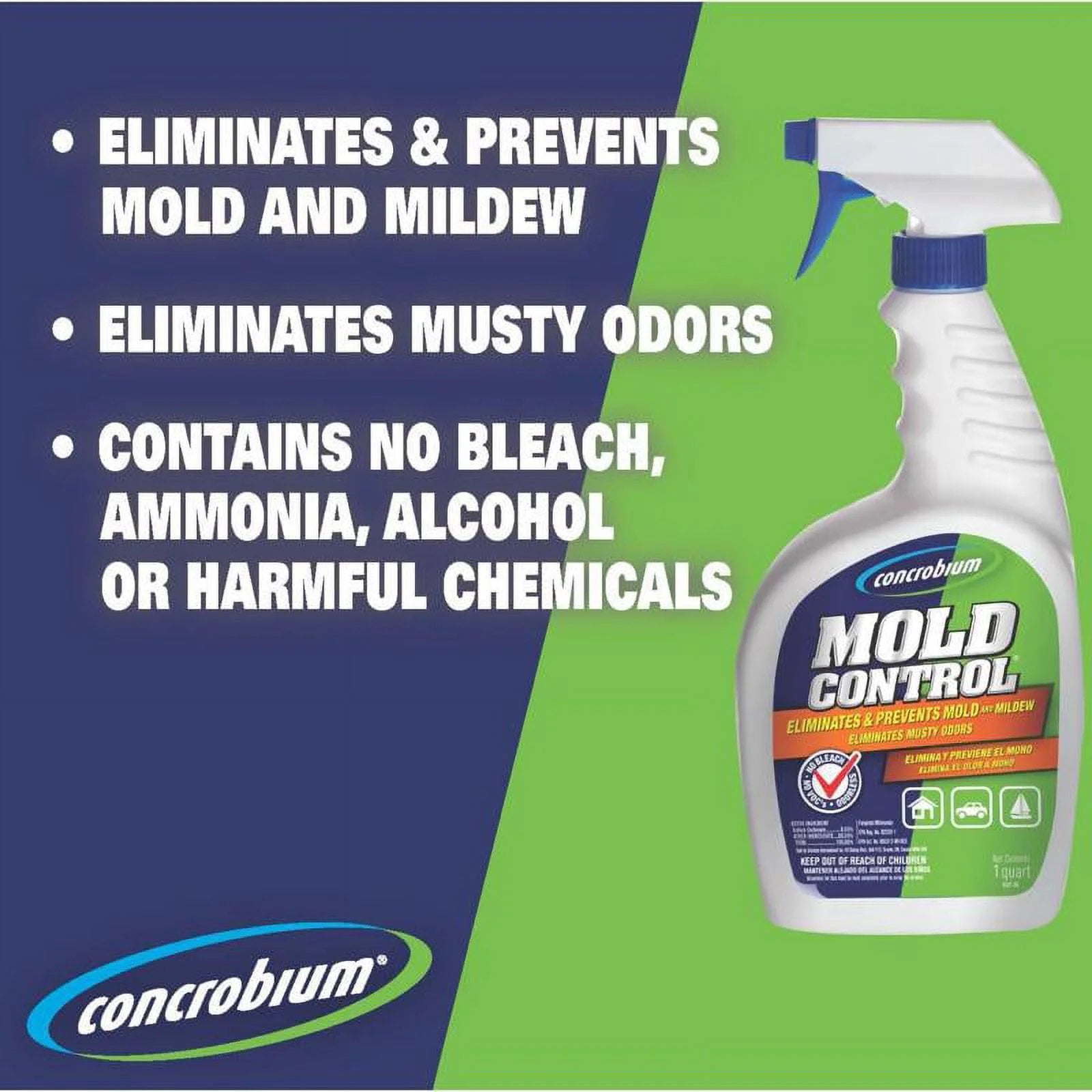 Concrobium Mold Control Multi-Purpose Cleaner and Mildew Remover (32 oz) fy0tq