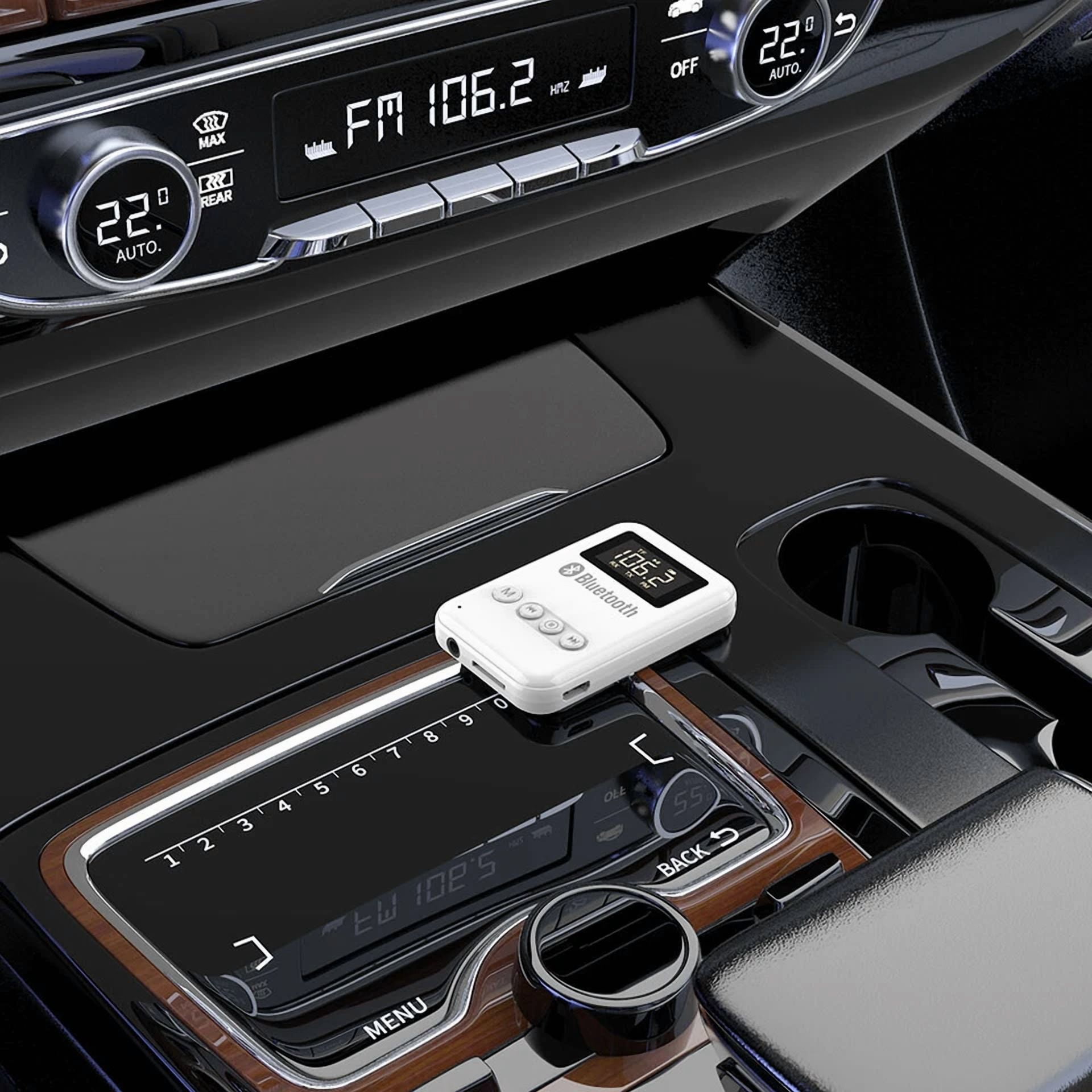 Rhea 4-in-1 Bluetooth FM Transmitter Wireless Receiver MP3 Player for Car Stereo (Universal) q9ehp