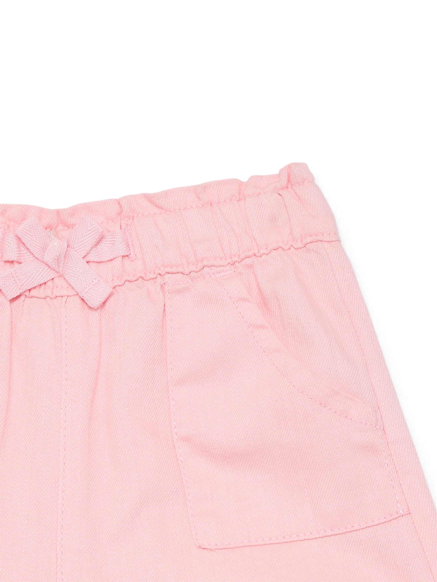 Wonder Nation Baby Girl Woven Shorts (Pink, 0-24 Months) 1ntue