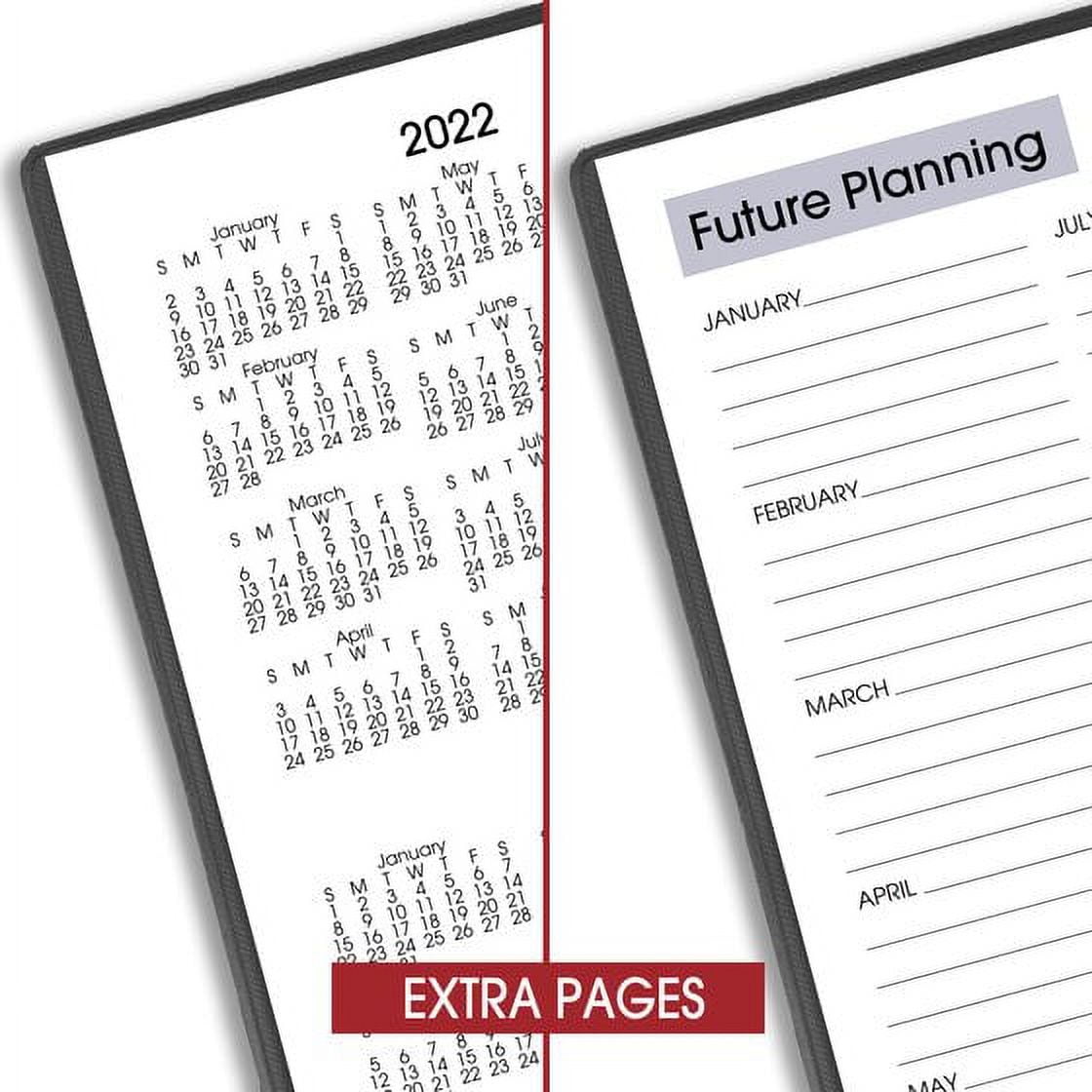 AT-A-GLANCE DayMinder Weekly Planner, Professional Appointment Book, Ruled Daily Sections (Black, 3.5 in x 6 in) n1bpn