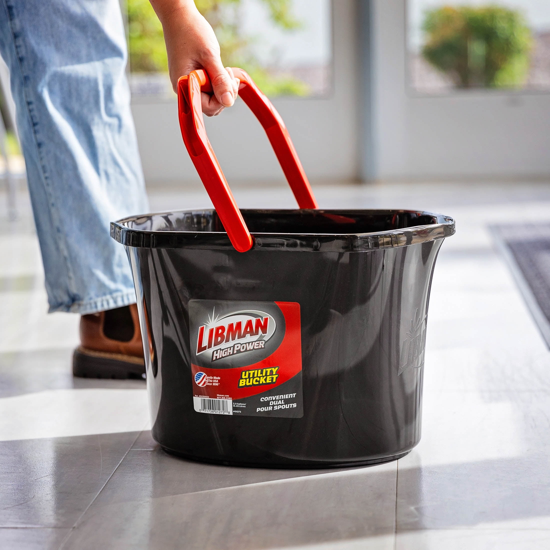 Libman High Power Utility Bucket (Black, 3.5 gal) agil1 - Image 9