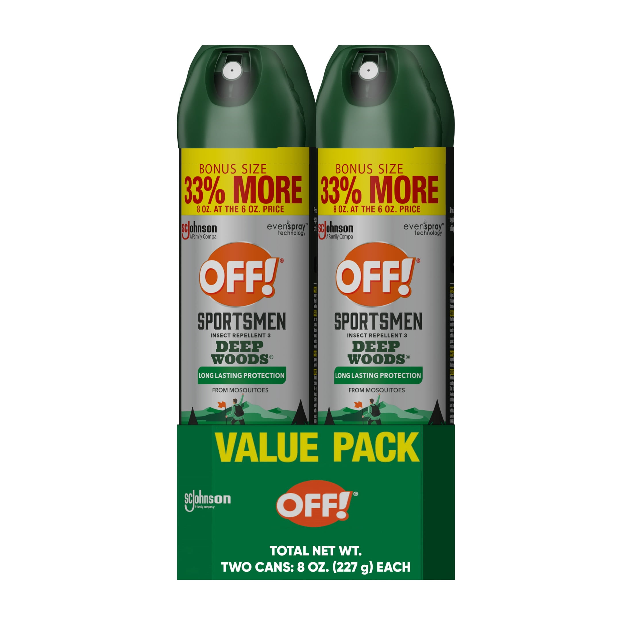 OFF! Deep Woods Sportsmen Insect Repellent, Long-Lasting Mosquito and Tick Protection (2 Pack, 16 oz) 1mg1o