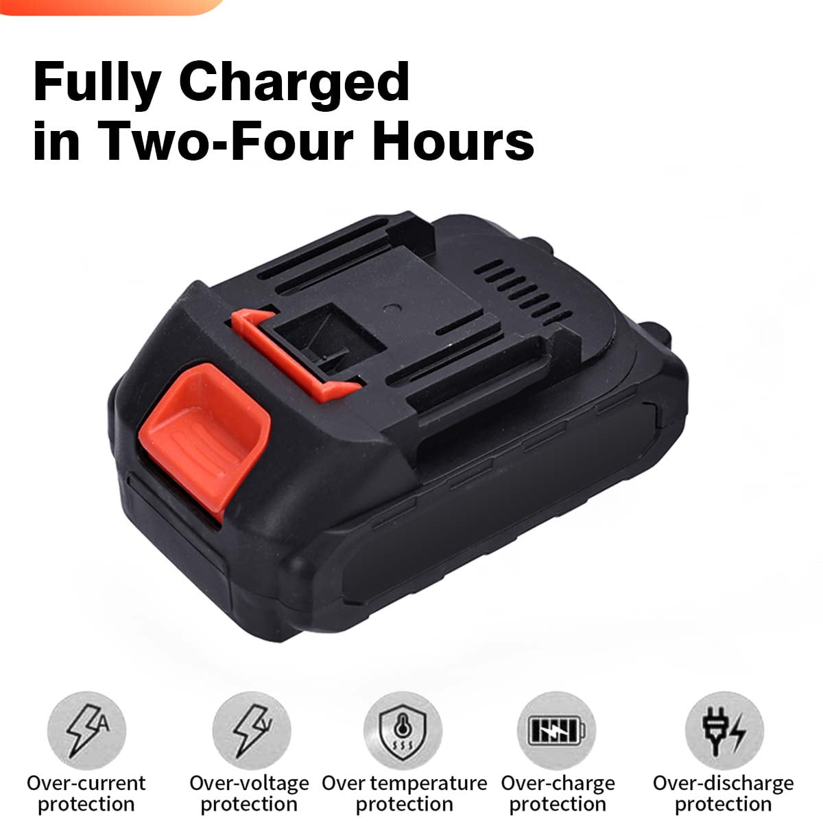 HDJ 6 inch Cordless Mini Chainsaw with 2 Batteries (Black, 6 in) g17ks
