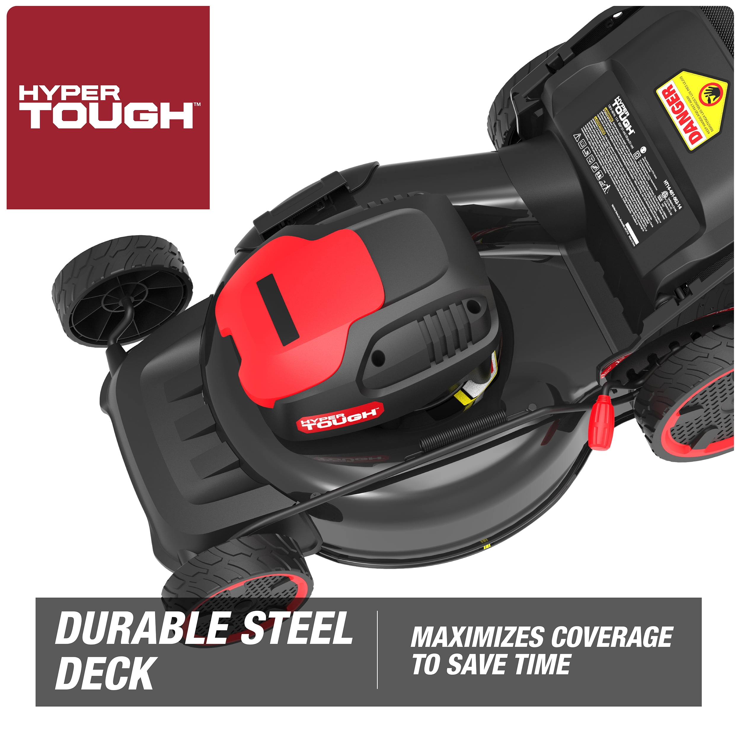 Hyper Tough 20 in 13A Corded Electric Walk-Behind Lawn Mower (Black, 20 in) h3u5y