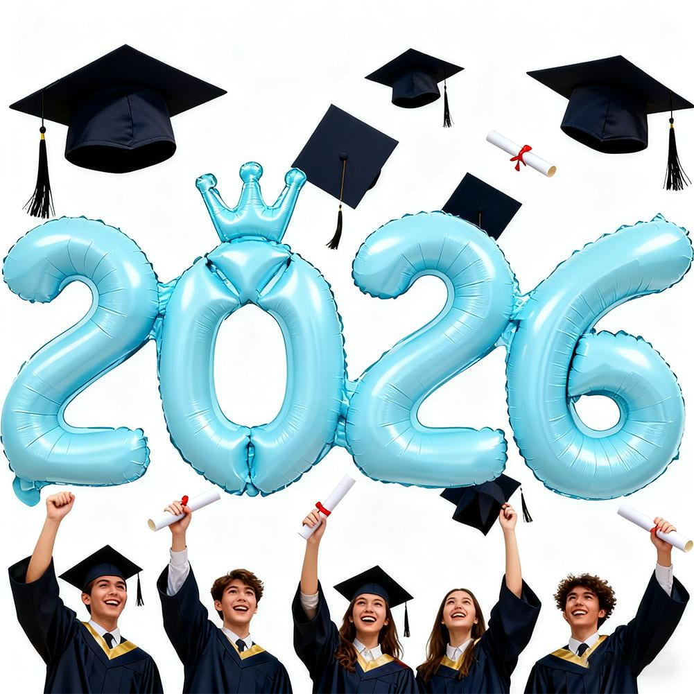 Generic 2026 Number Balloon Set for New Years Eve and Graduation Party Decorations (Gold, 40 in) ic35e