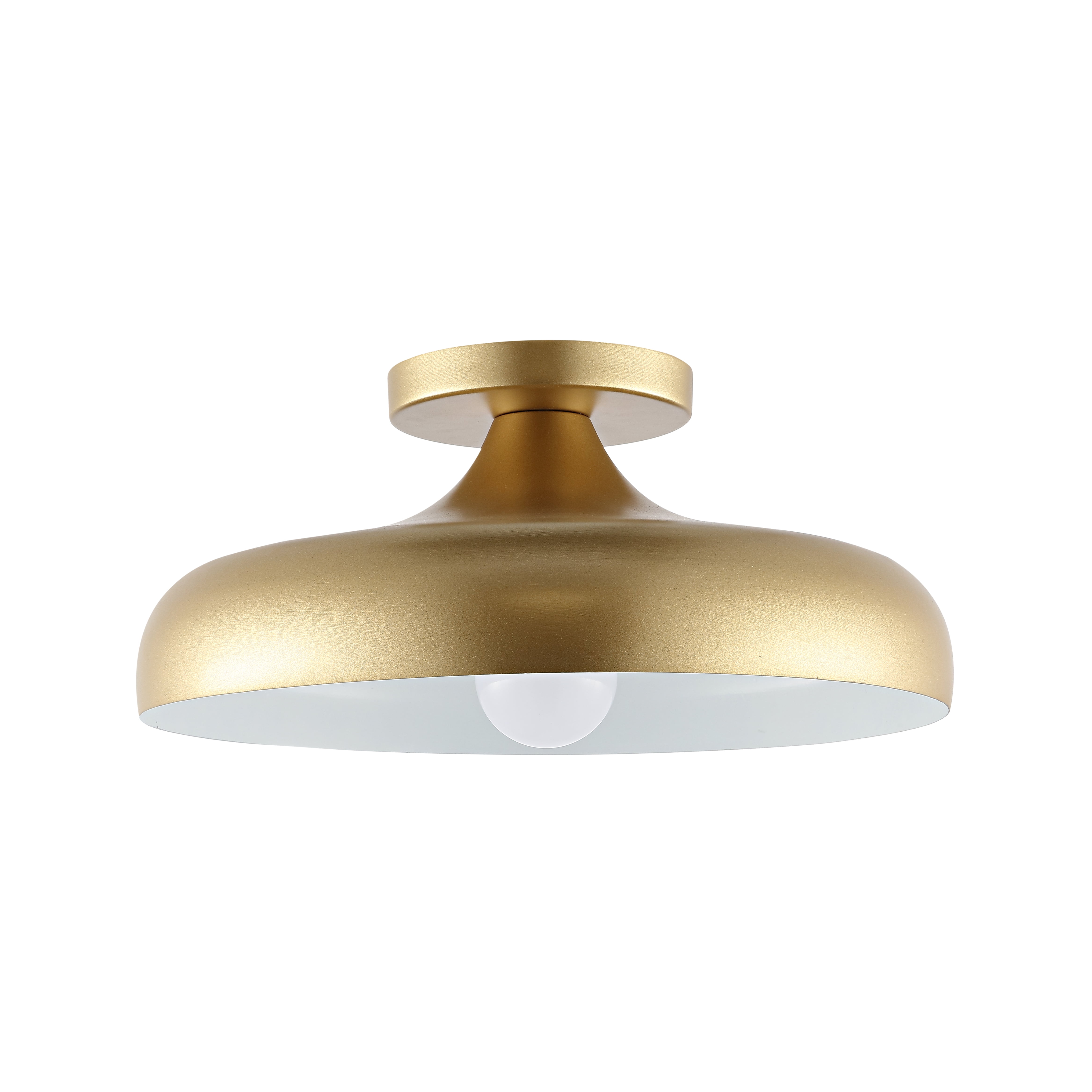 Safavieh Willet Modern Painted Gold Iron Flush Mount Ceiling Light (13.25 in) 764pv