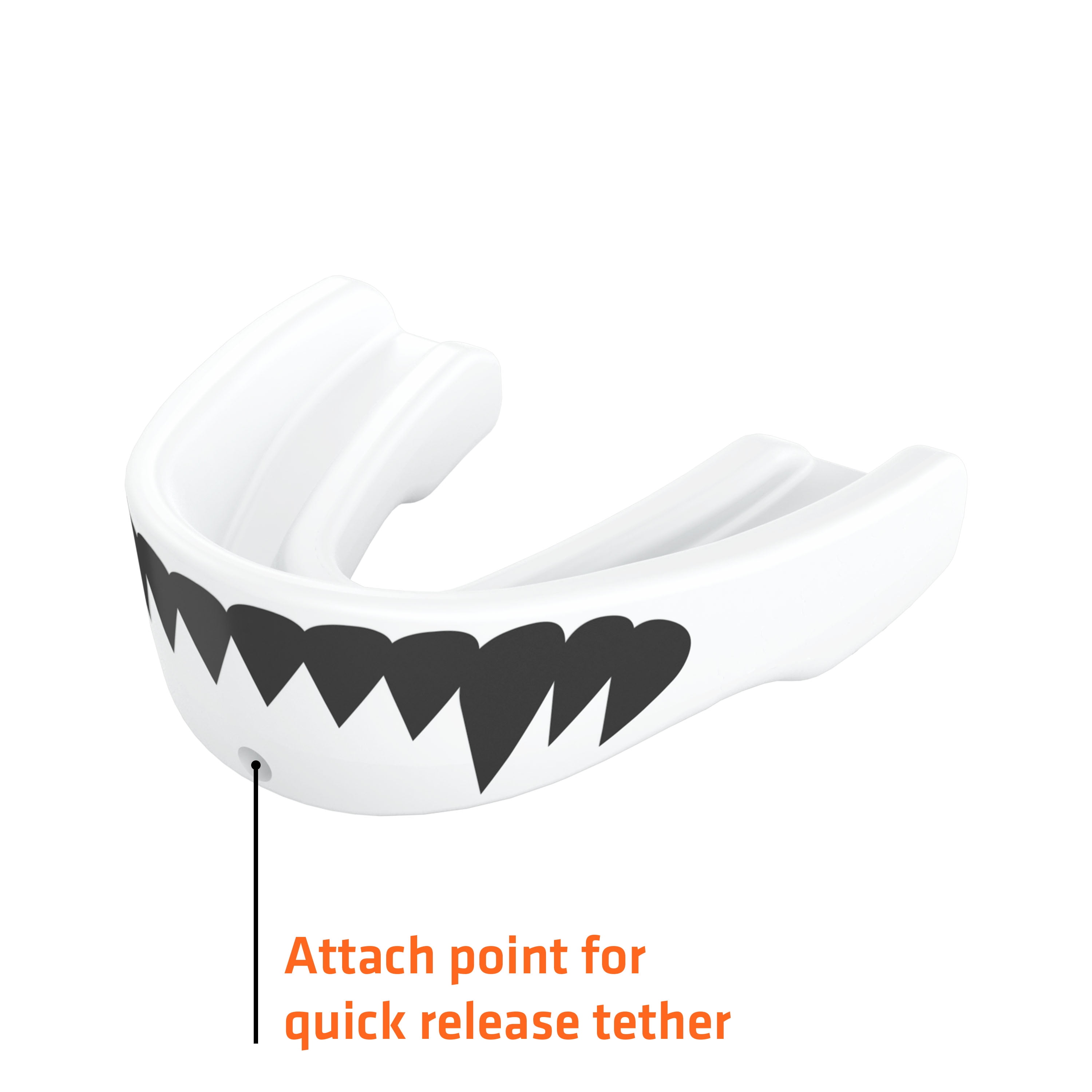 Shock Doctor Max Air Flow Lip Guard and Mouth Guard Set (White Fang, 2-Pack) tukdr