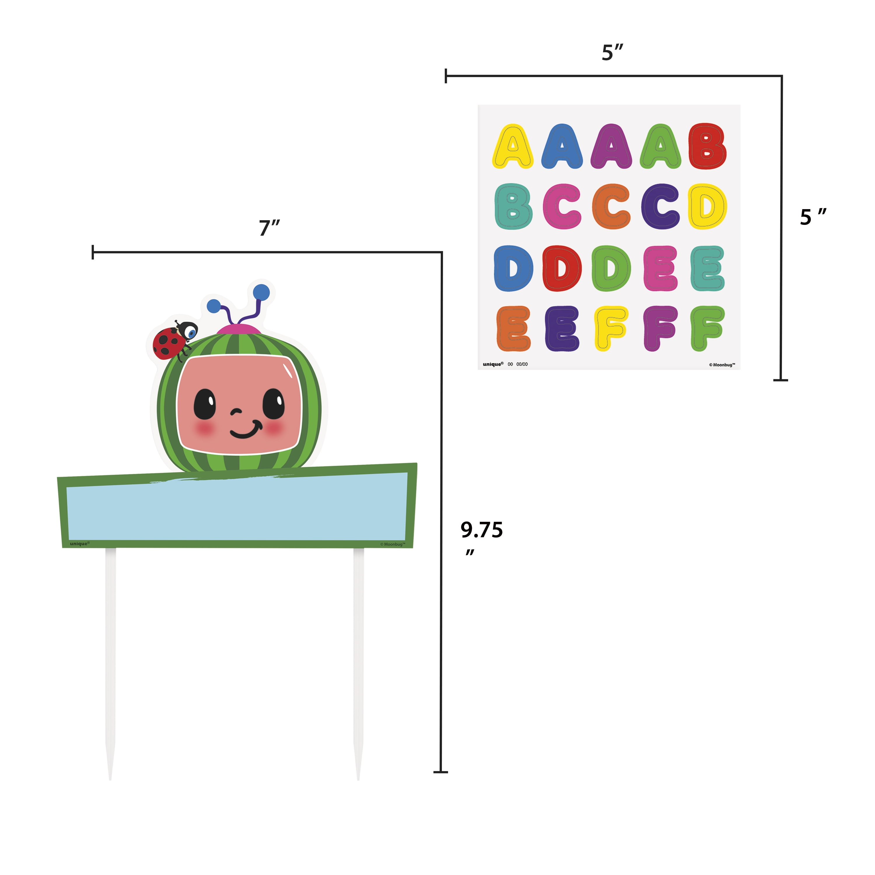 CoComelon DIY Cake Topper Set (7 in x 5 in, 1 Count) w9nav