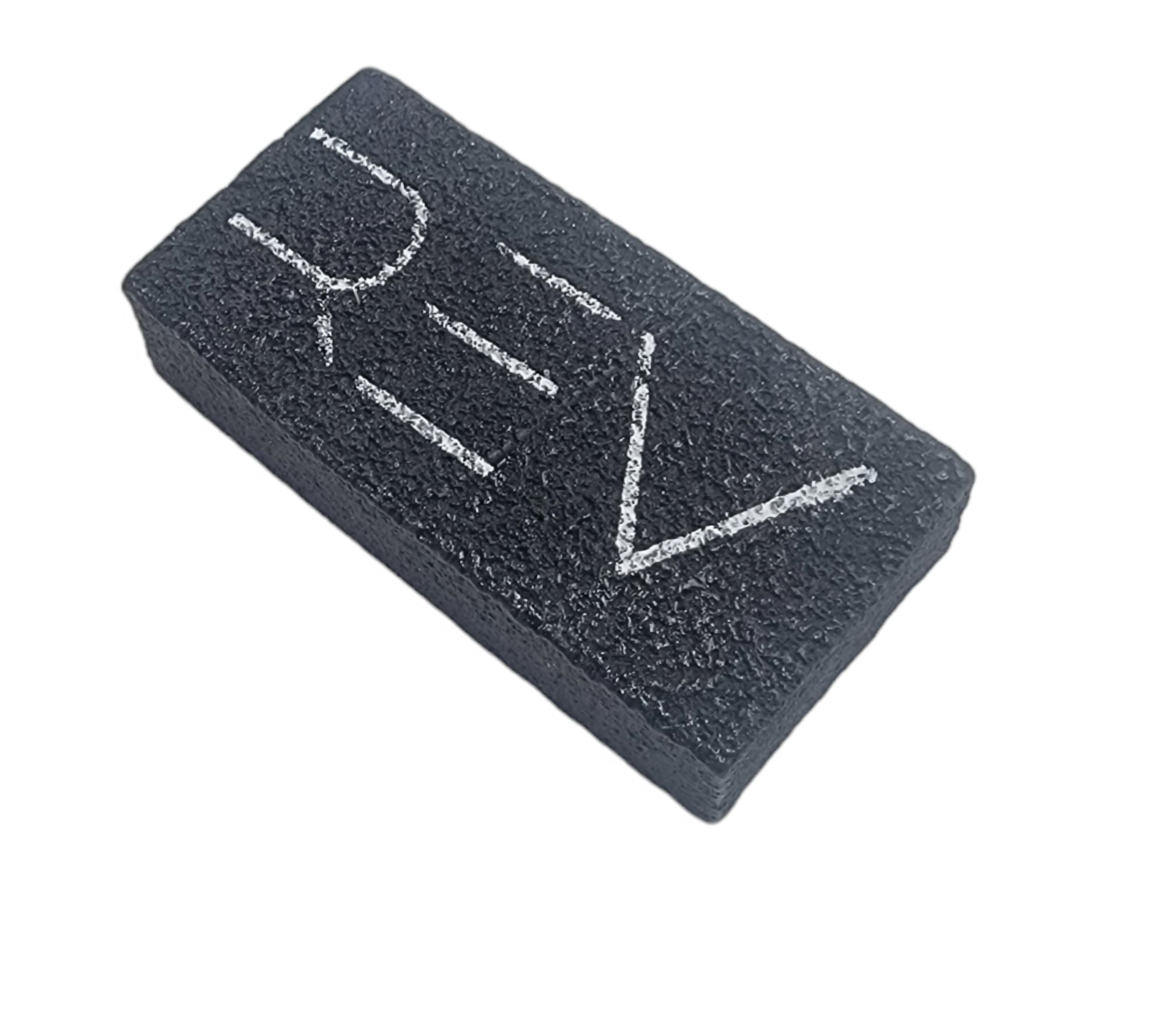 Rev Pickleball Raw Carbon Fiber Paddle Eraser (Black, 1 Pack) td7gt