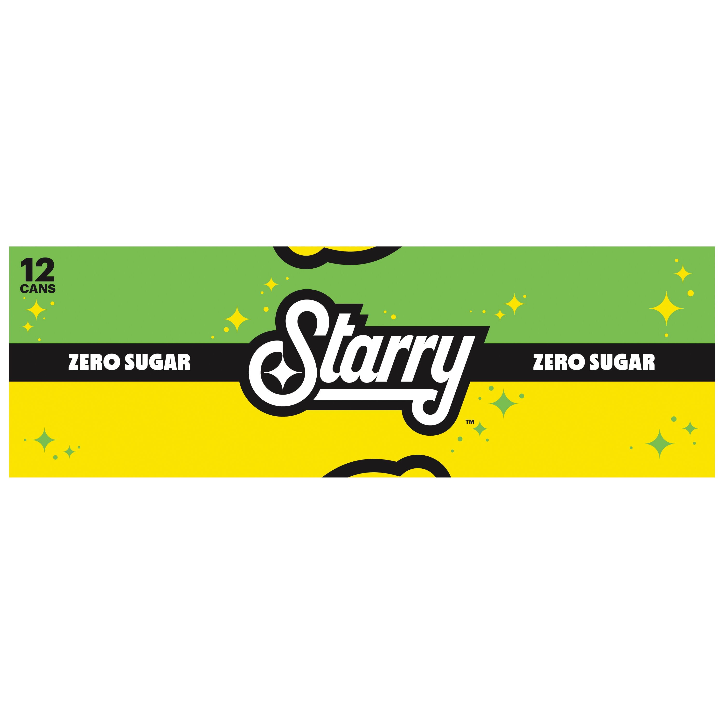 Starry Zero Sugar Lemon Lime Soda, Crisp Refreshing Citrus Flavor (12 fl oz, 12 Pack) 5nrhb