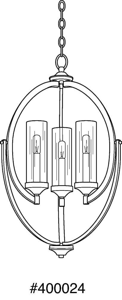 Progress Lighting Evoke 3-Light Chandelier, Antique Bronze Finish with Clear Glass Shades (20 in Diameter) cxj5y