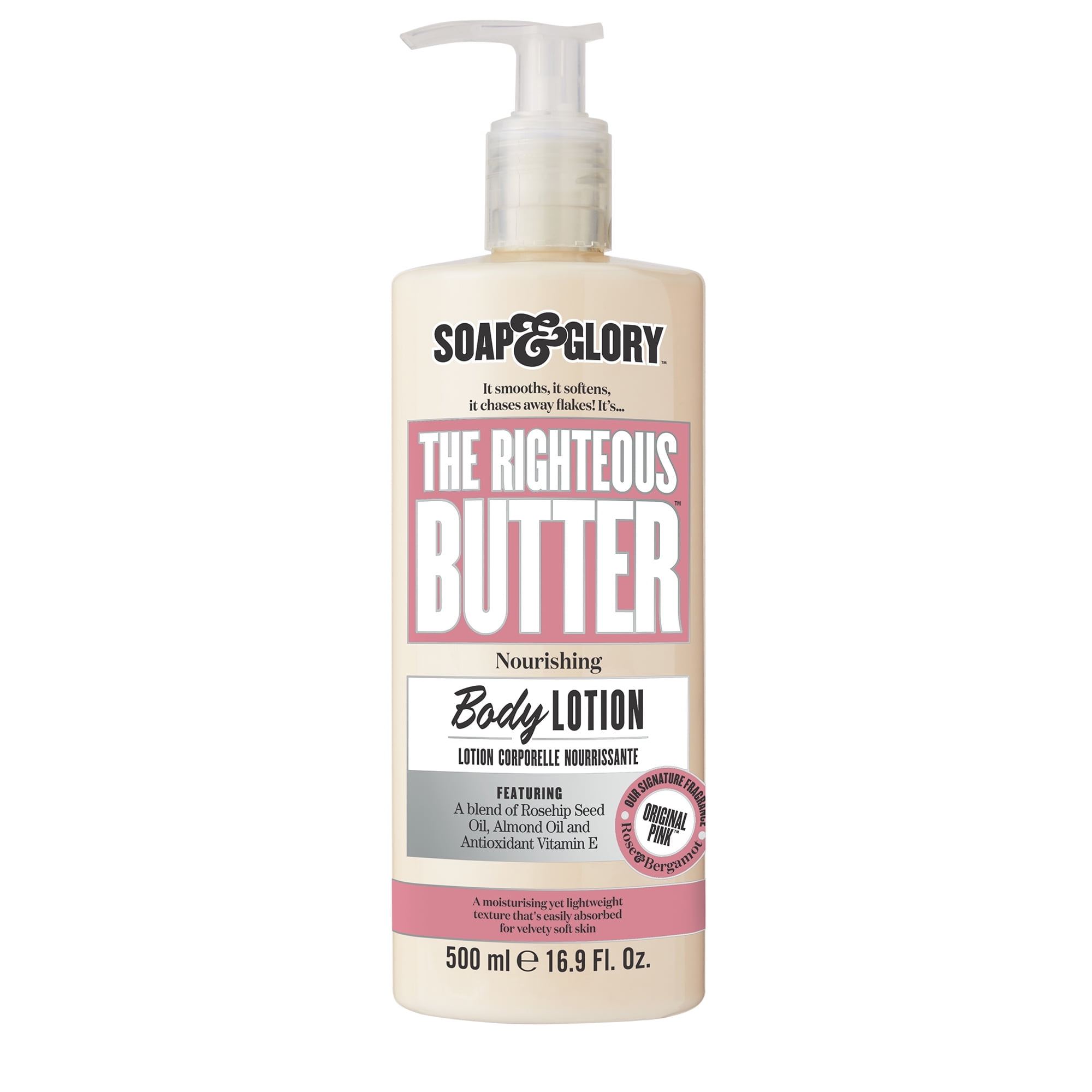 Soap & Glory The Righteous Butter Moisturizing Body Cream (Pink, 16.9 fl oz) 4iasj