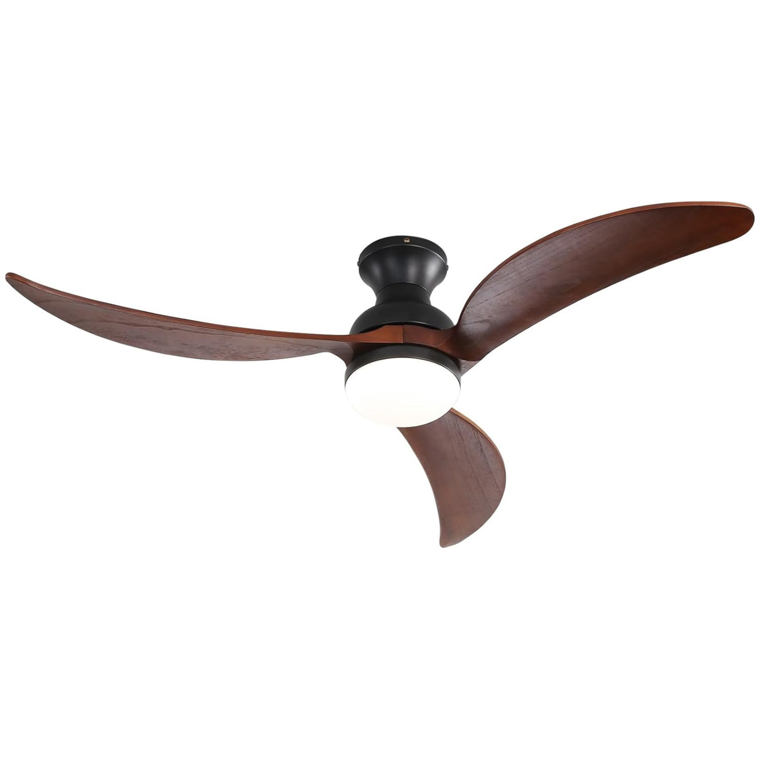 Sofucor 52 in Flush Mount Ceiling Fan with LED Lights and Remote Control (Modern, 52 in) w8an4