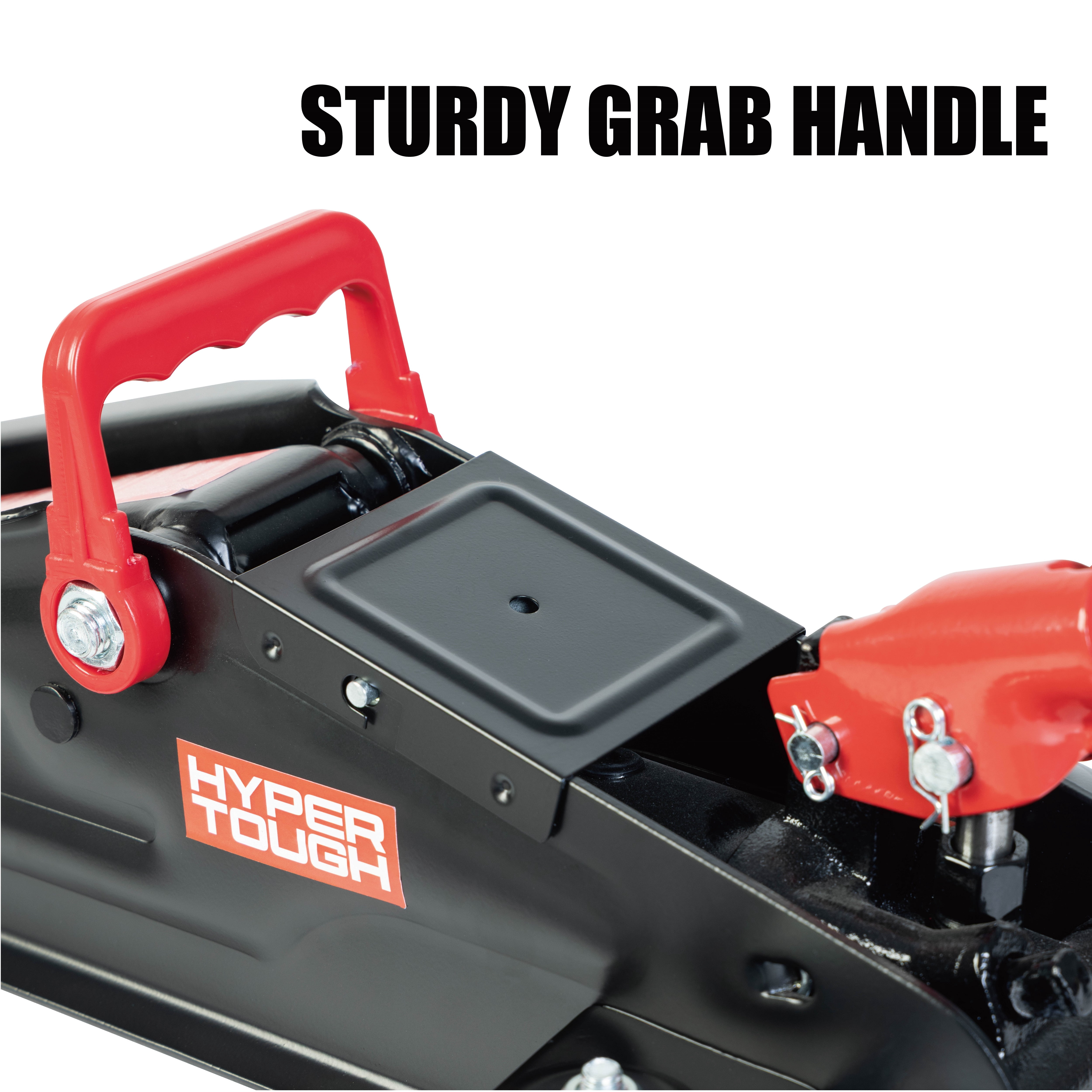 Hyper Tough 2 Ton Hydraulic Trolley Jack, Heavy-Duty Steel Floor Jack for Sedan and Coupe (Black, 4000 lb) rt151