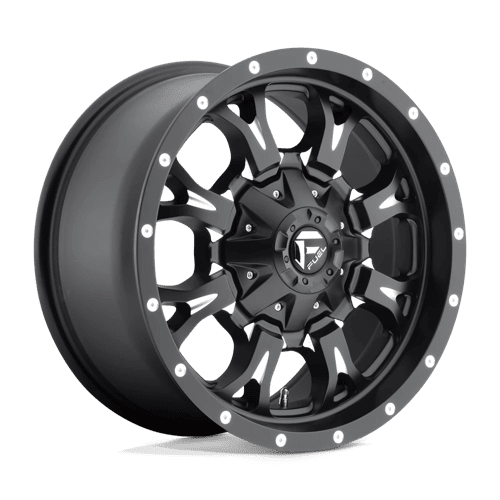 Fuel 1PC D517 Krank Aluminum Wheel Rim (Matte Black Milled, 17x9 in) 49mgm