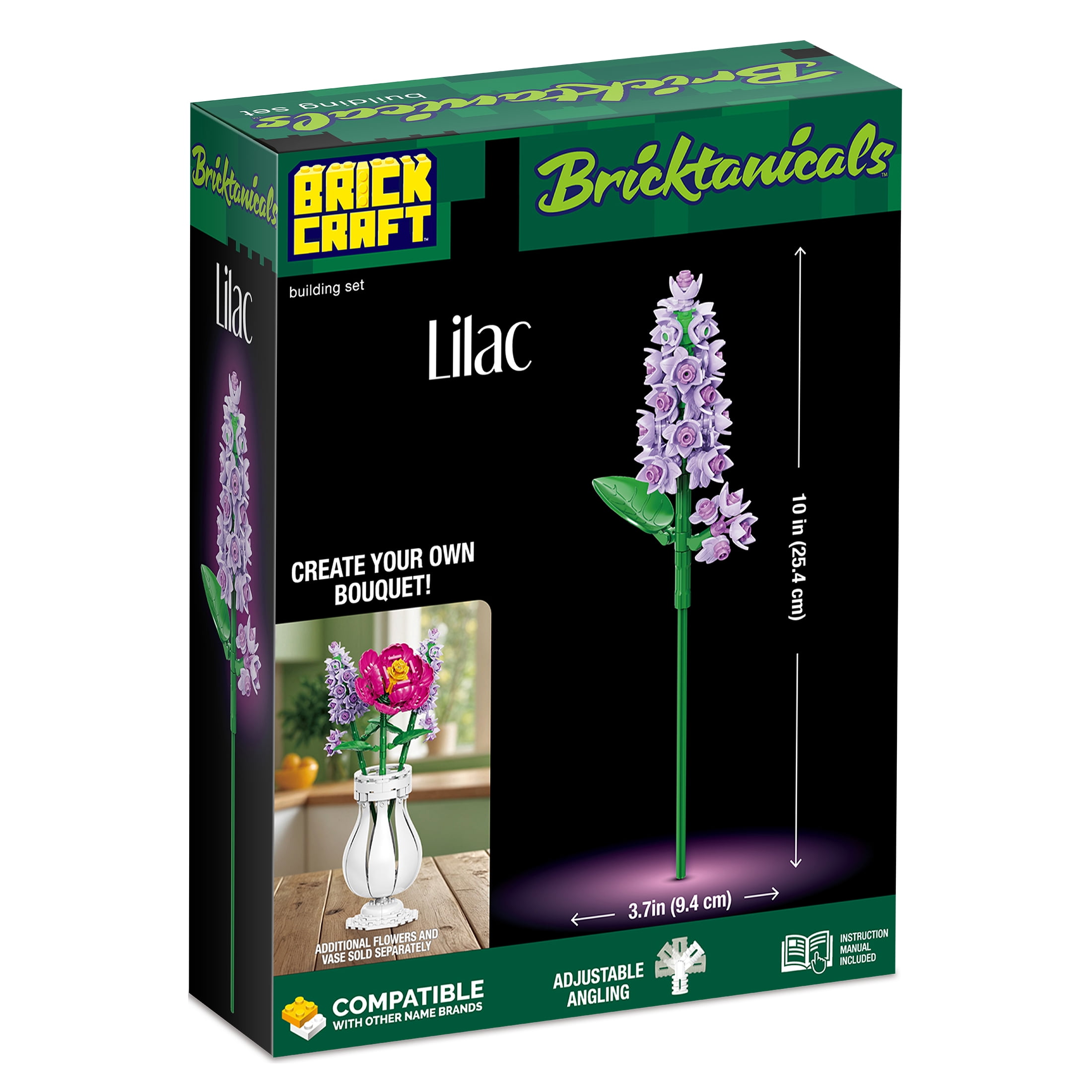 Brickcraft Bricktanicals Lilac Building Set (Purple, 104 Pieces) y4vz5