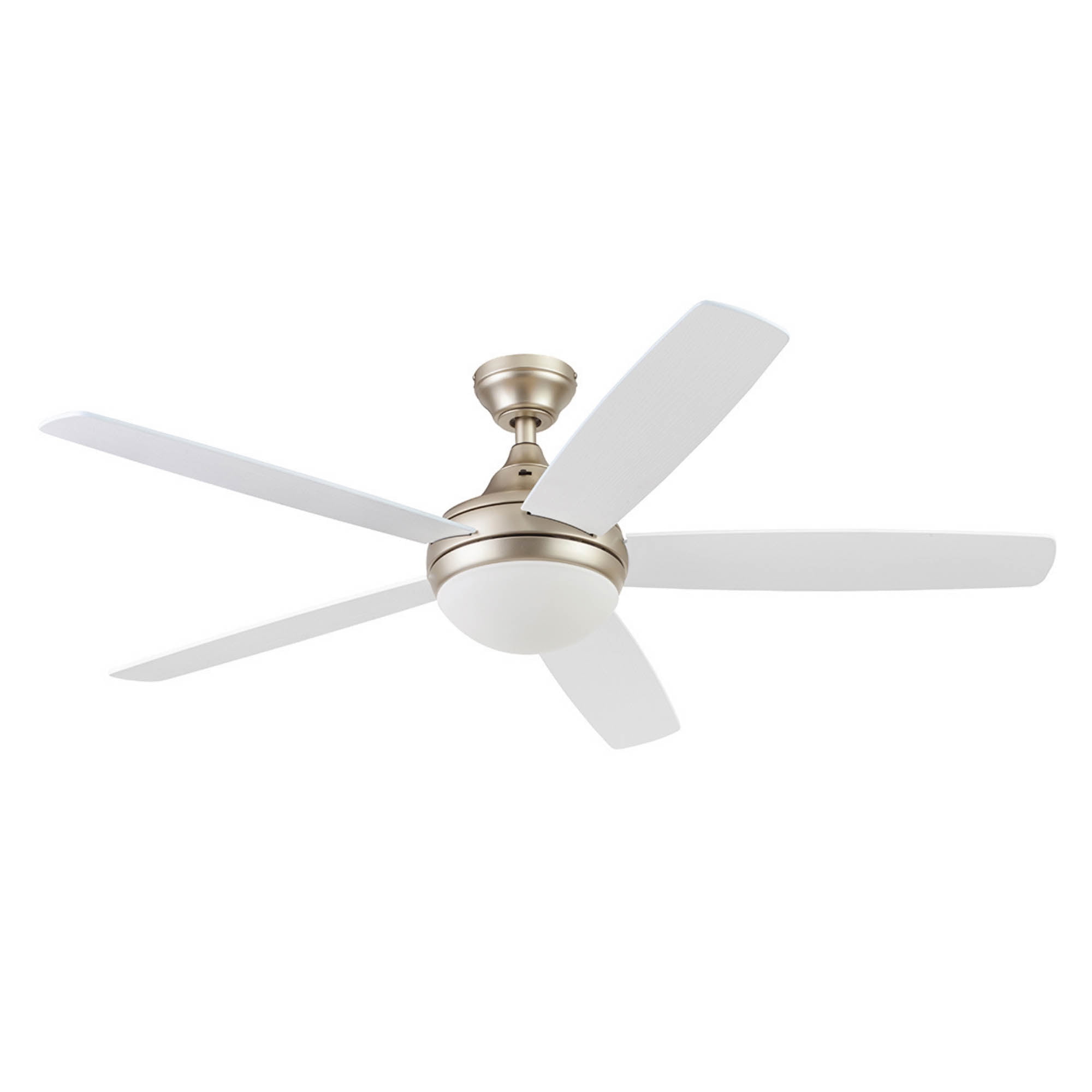 Prominence Home Ashby 52 in Ceiling Fan with LED Light and Remote Control (Soft Gold, 5 Blades) 6yta0